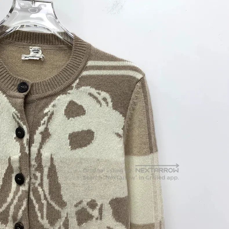 Hermes Hermes Multicolor Jacquard Cashmere Crewneck Single-breast Size XXS / US 00 / IT 34 - 3 Thumbnail