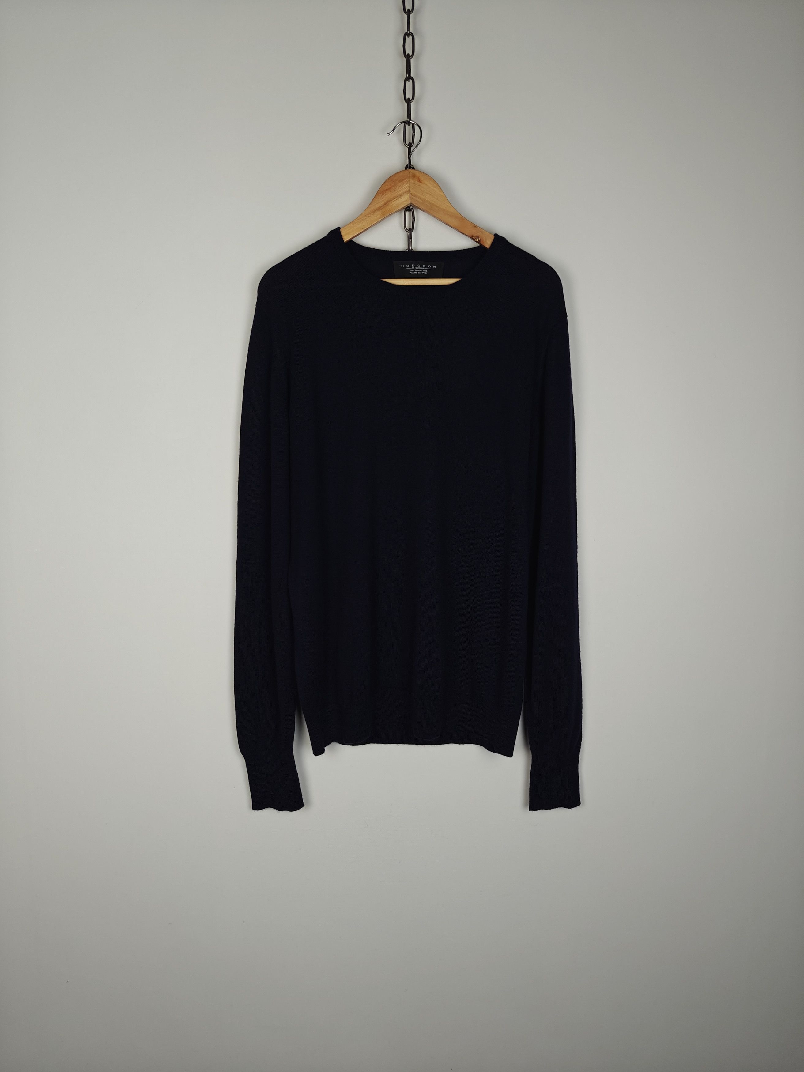 Other Hodgson Pure Wool Sweater Pullover Creneck Blue size XL Size US XL / EU 56 / 4 - 1 Thumbnail