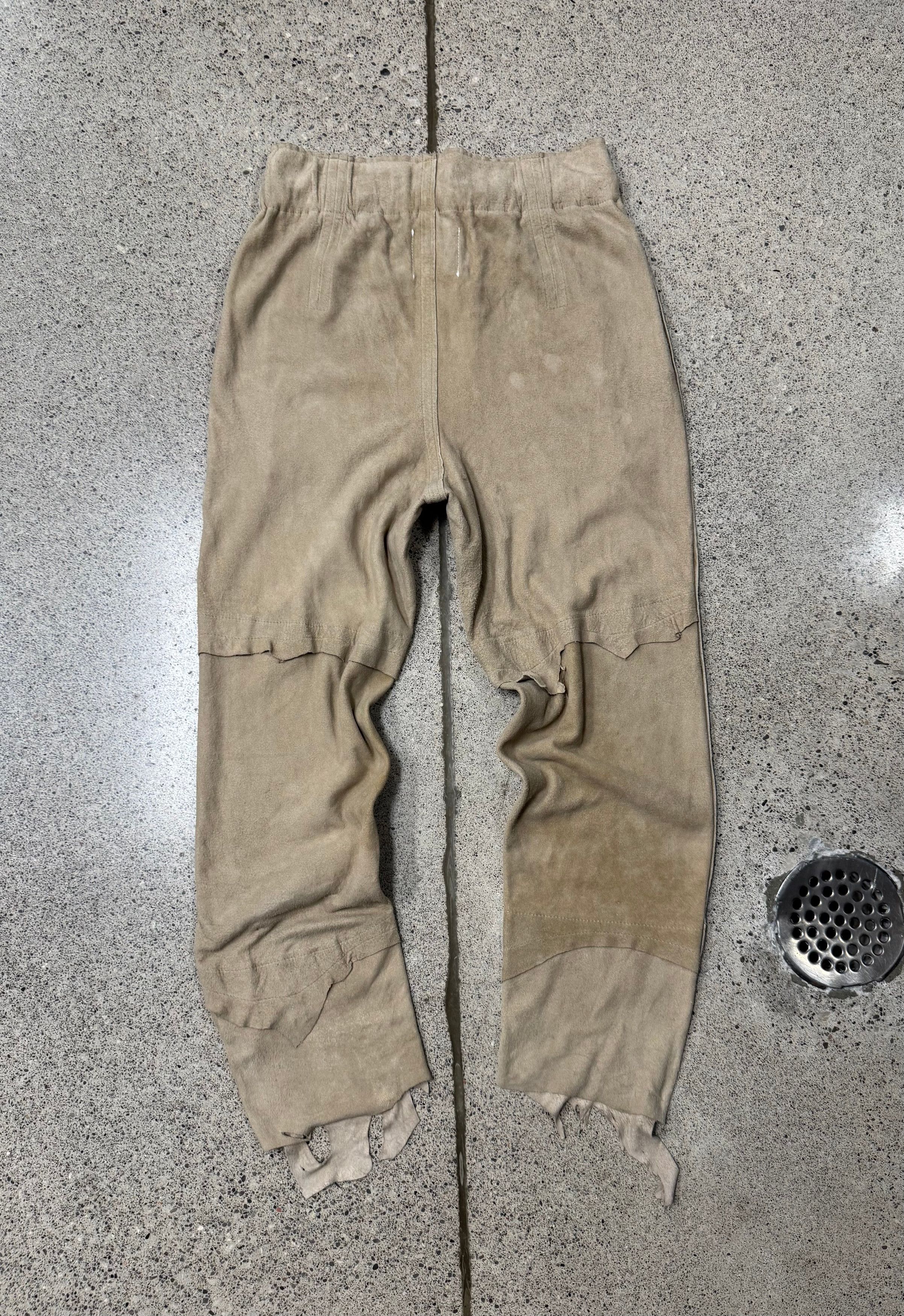 Takahiromiyashita The Soloist. Takahiro Miyashita The Soloist Raw Deerskin Leather Joggers Size US 30 / EU 46 - 4 Thumbnail