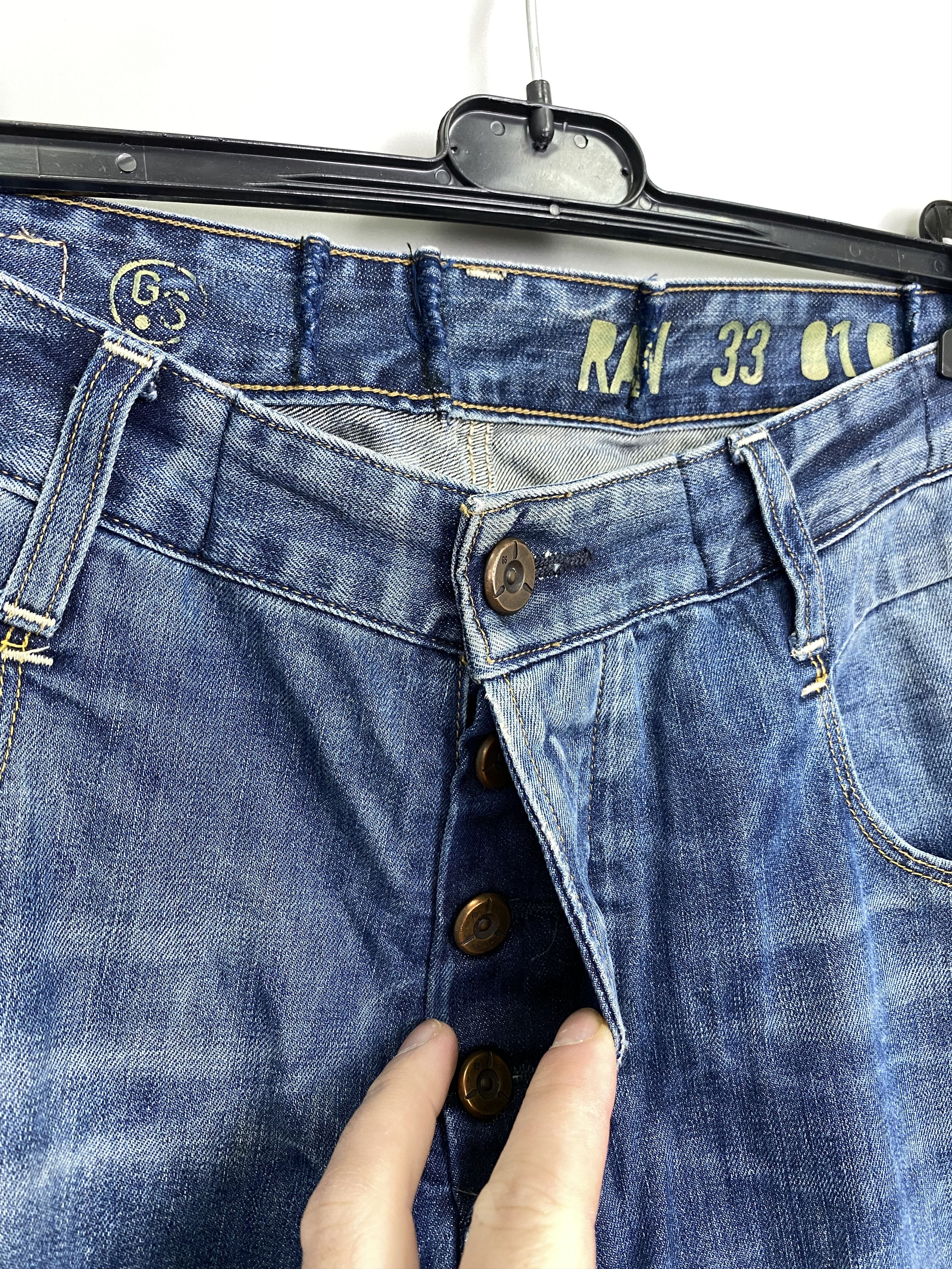 G-Star G-Star Raw New Radar Tapered Distressed Denim Jeans W36 L32 Size US 36 / EU 52 - 4 Thumbnail