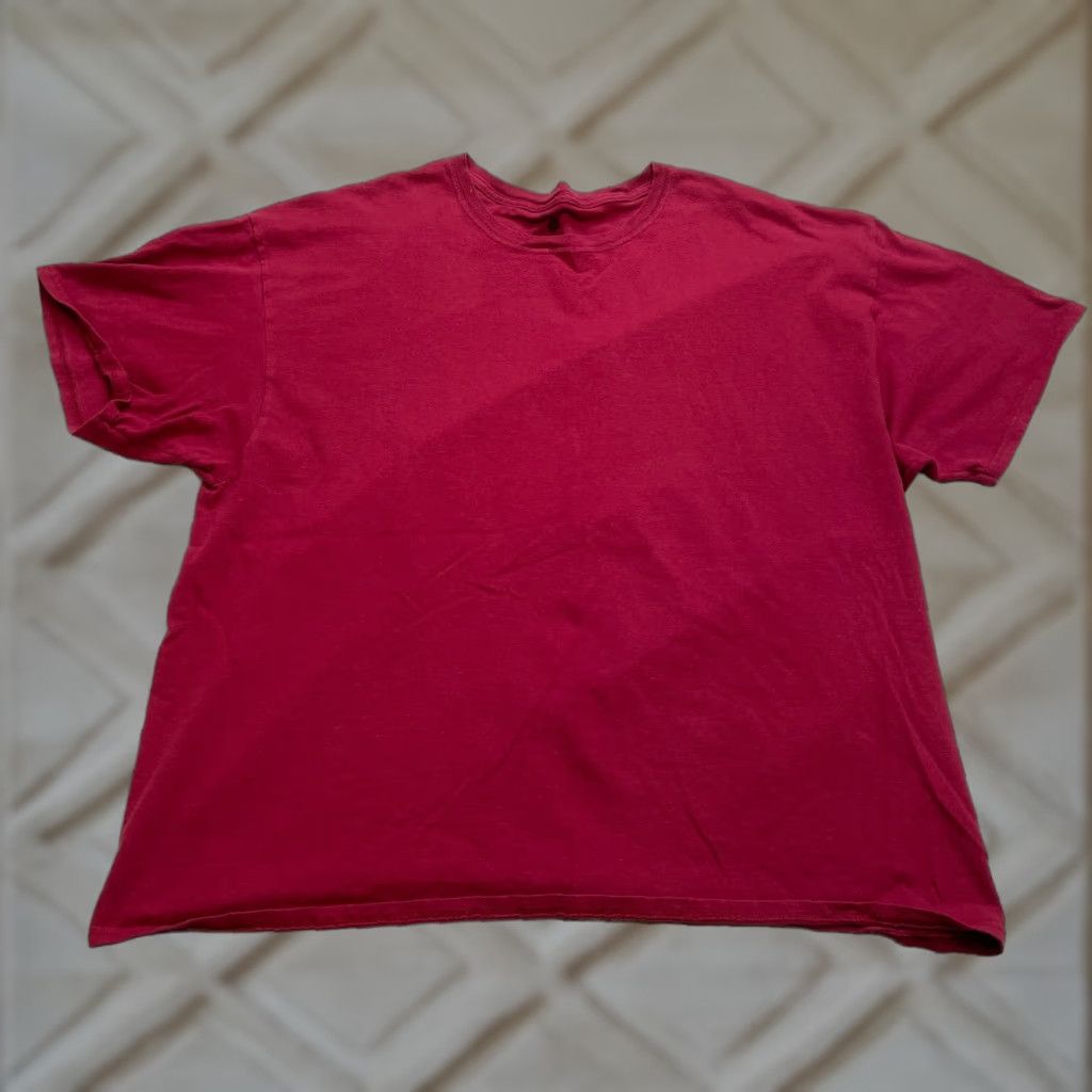 Hanes Hanes Comfortsoft Shirt Mens 2XL Red Cotton Pocket Crew Neck Short Sleeve Top Size US XXL / EU 58 / 5 - 1 Thumbnail