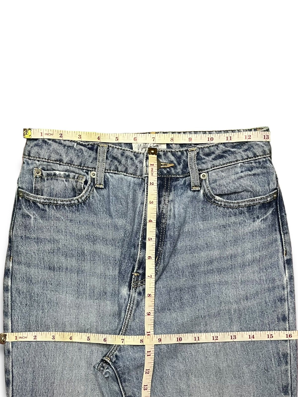 Japanese Brand SALES🔥Vintage Japanese Brand Blue Wash Distress Flare Jeans Size 26" / US 2 / IT 38 - 11 Thumbnail