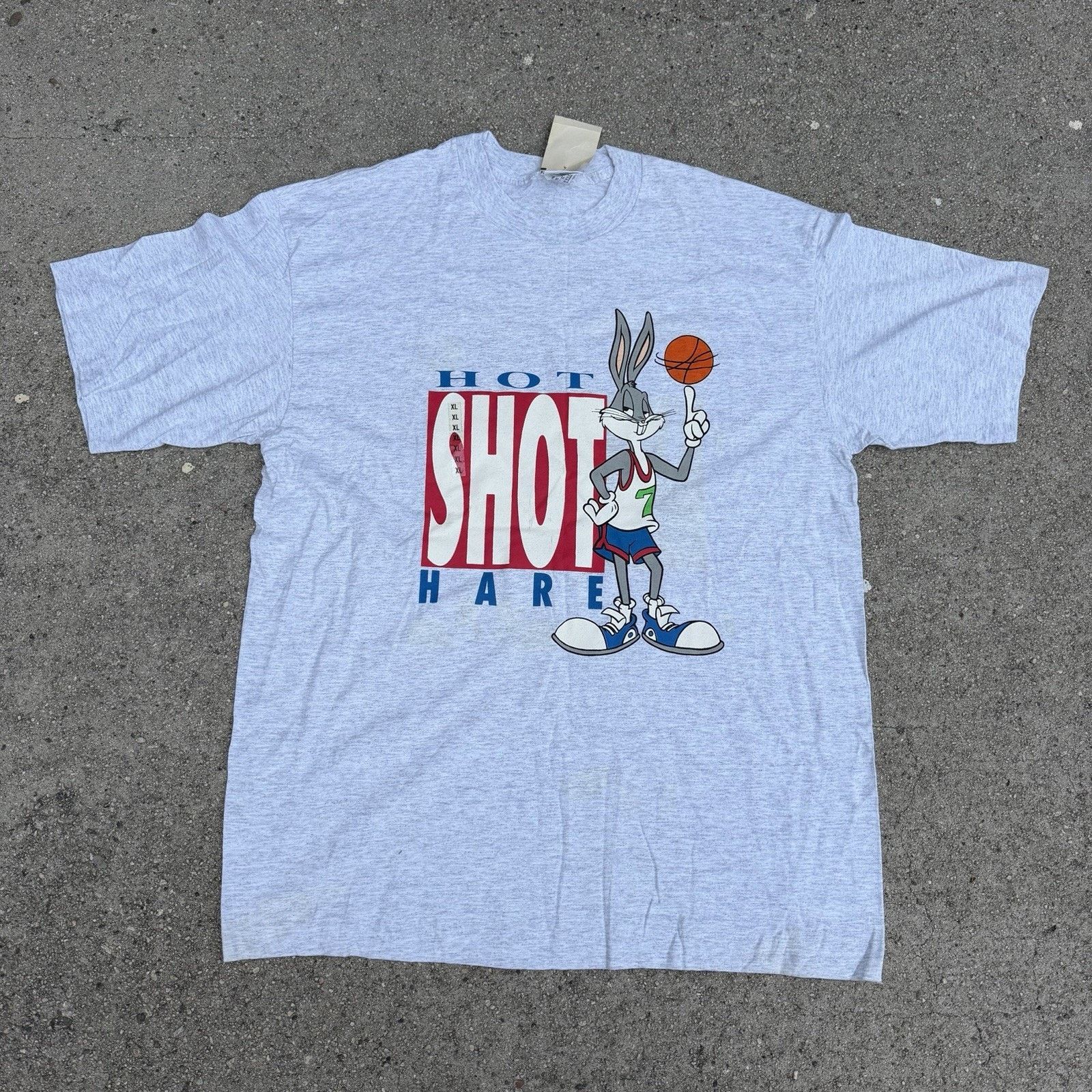 Vintage × Warner Bros Vintage 90s Looney Tunes Space Jam Bugs Bunny Jordan Tee Size US XL / EU 56 / 4 - 2 Thumbnail