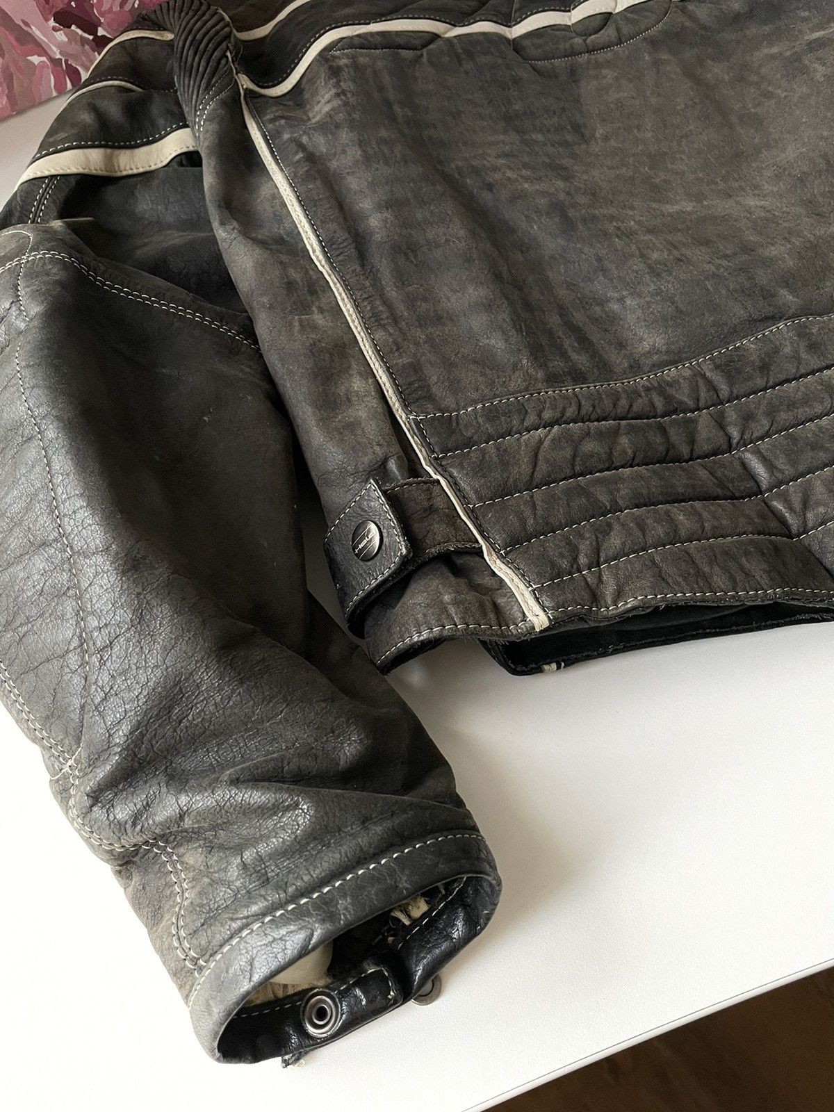 Vintage Vintage Held Racing Leather Jacket Punk Faded Brown Moto Y2K Size US XL / EU 56 / 4 - 11 Thumbnail