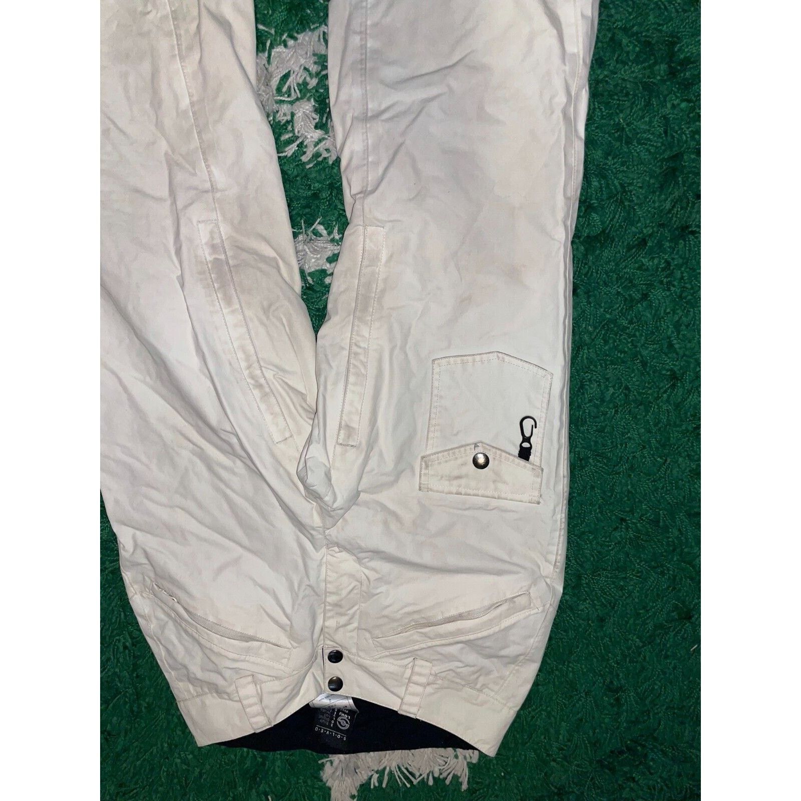 Vintage Womens Loki Ski Pants Skiwear Nylon Bottoms White Women 2 2W Size 26" / US 2 / IT 38 - 5 Thumbnail