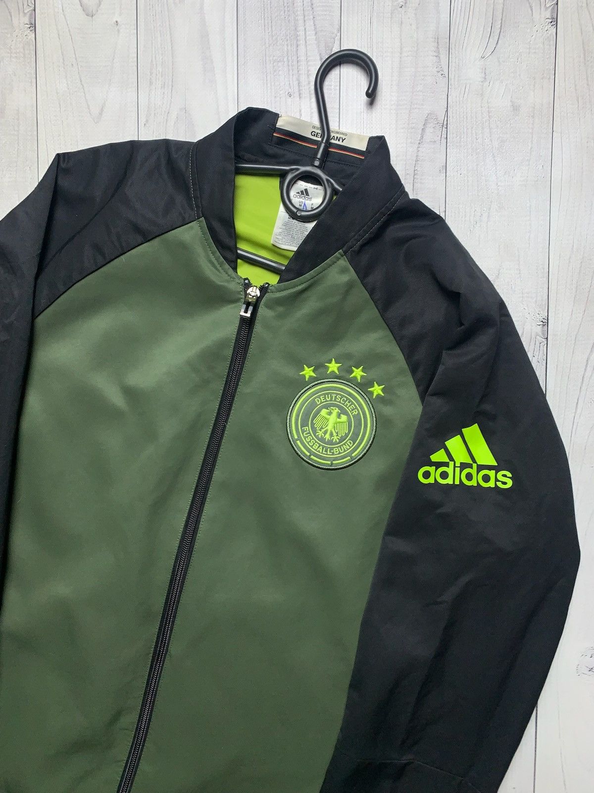Adidas × Vintage Vintage adidas Deutschland soccer track jacket size M rare Size US M / EU 48-50 / 2 - 2 Thumbnail