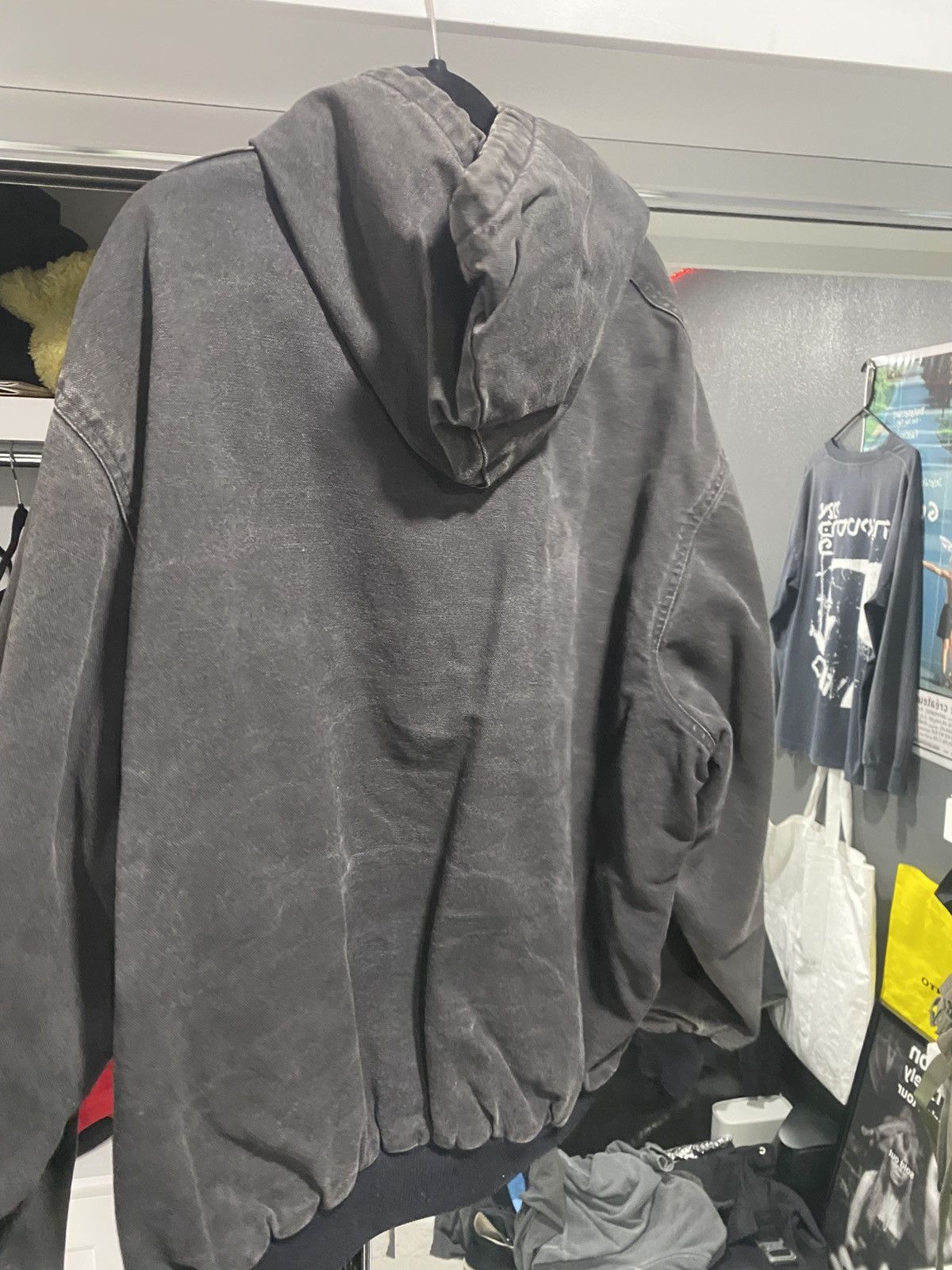 Vintage Vintage Faded Black Cotton Jacket made in Mex Size US L / EU 52-54 / 3 - 6 Thumbnail