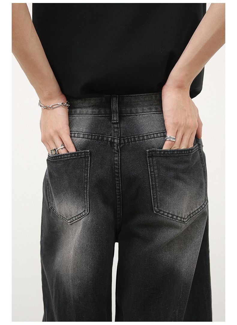 Japanese Brand × Jean Lightning wash vintage loose straight jeans Size US 32 / EU 48 - 3 Thumbnail