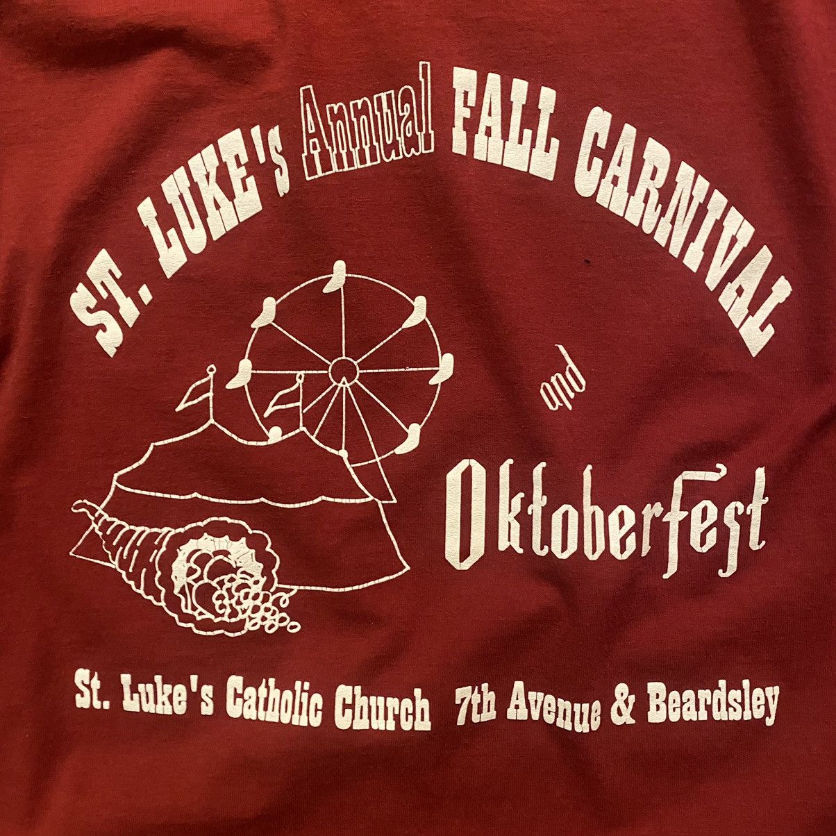 Harley Davidson × Nike × Stussy Vintage 90s Red Oktoberfest Single Stitch Graphic Tee XL Size US XL / EU 56 / 4 - 3 Thumbnail