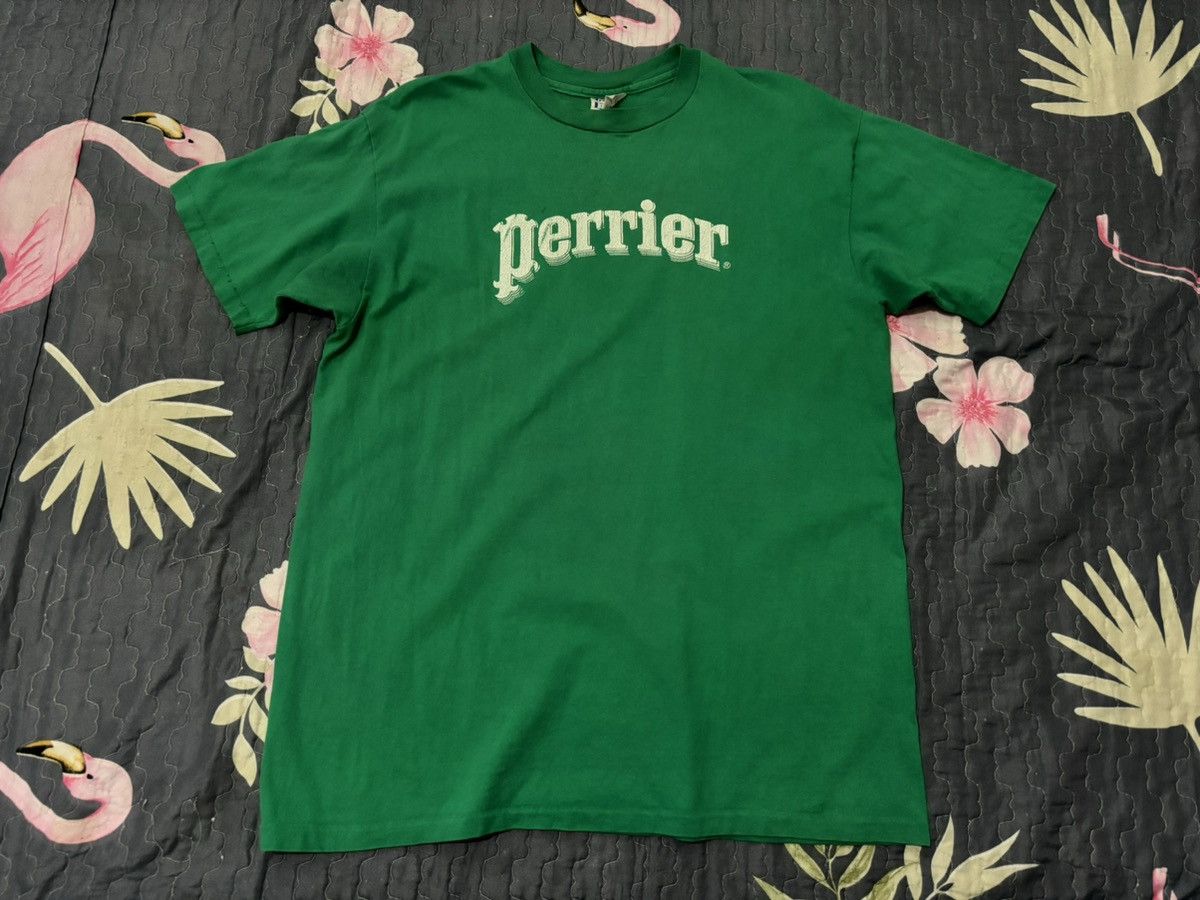 Coca Cola × Hanes × Pepsi Vintage 90s Perrier Mineral Water Tshirt Size US XL / EU 56 / 4 - 1 Thumbnail