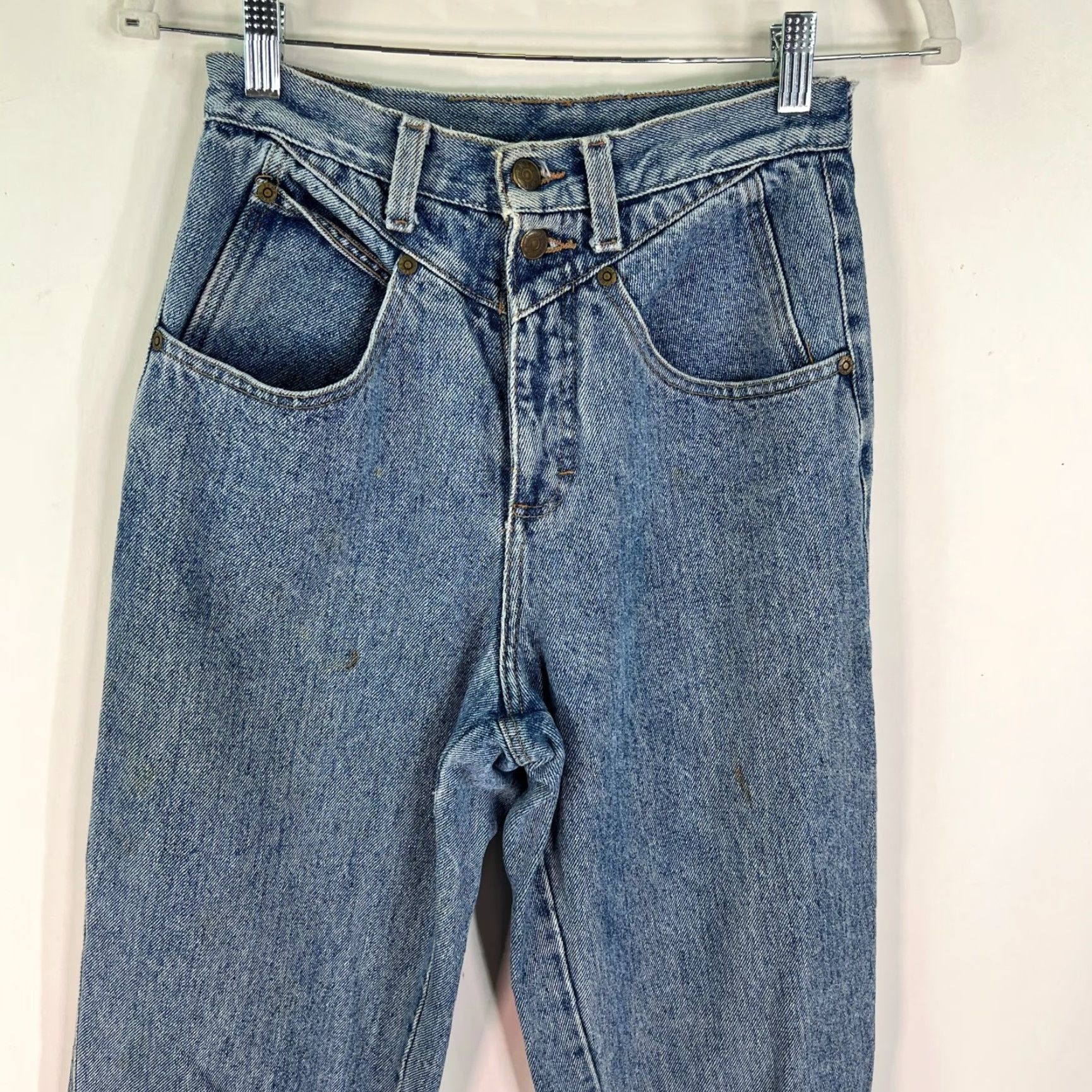 Vintage VINTAGE Zena Mom Jeans Women Size 9 26x30 Medium Wash High Rise Classic Fit US Made Size 30" / US 8 / IT 44 - 2 Thumbnail