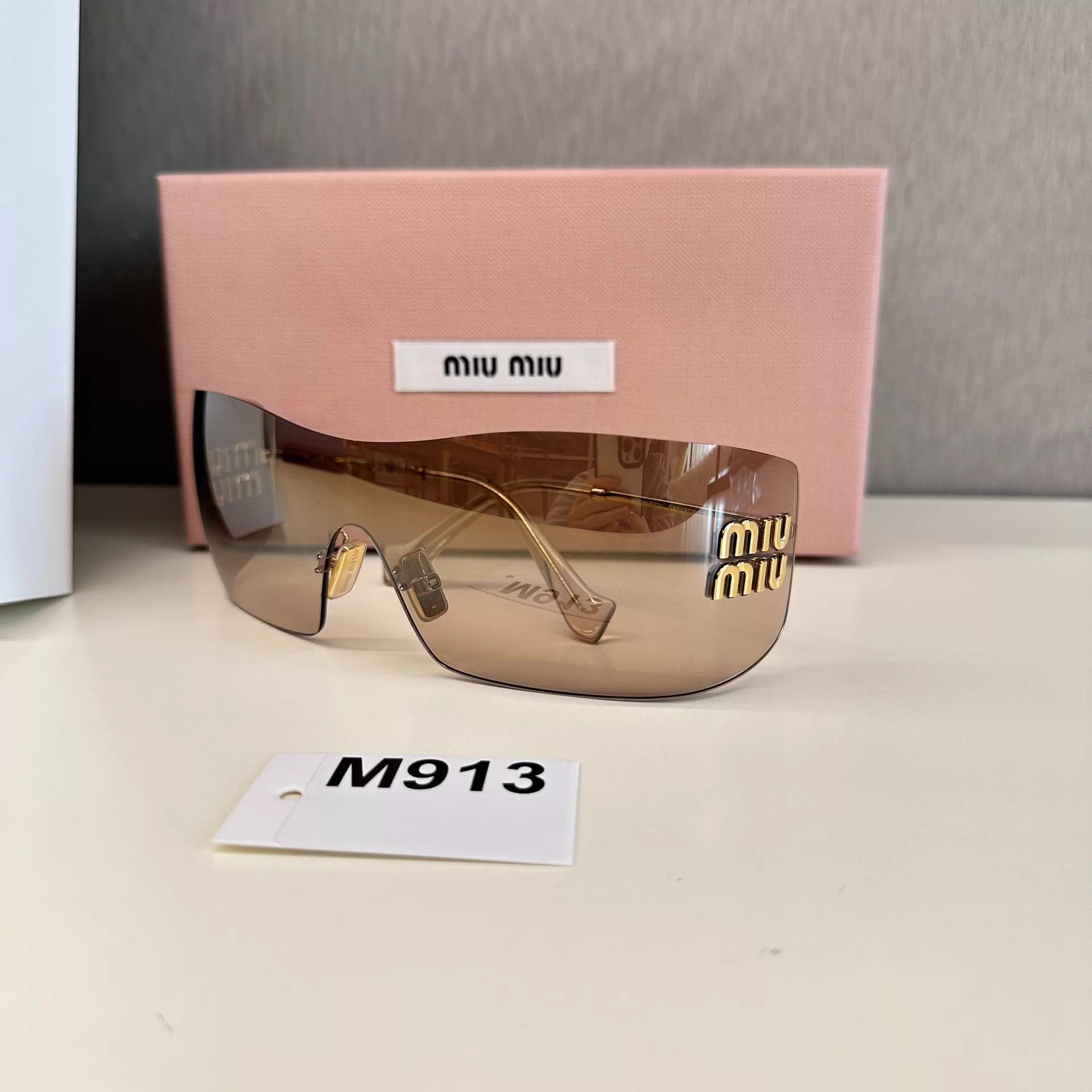 Miu Miu MIU MIU Frameless Shades, New, Case & Dust Bag, M913 Size ONE SIZE - 3 Thumbnail
