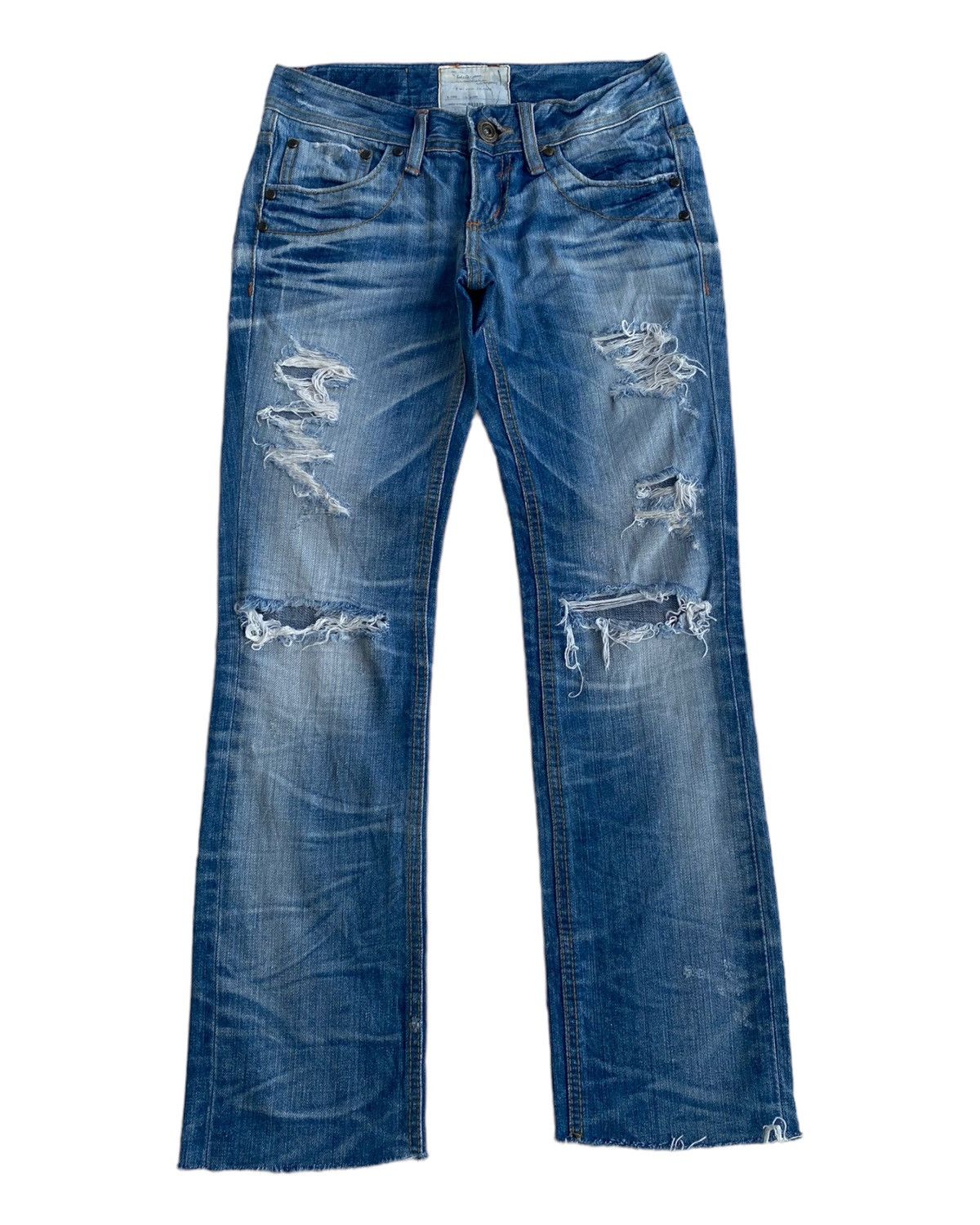 Hysteric Glamour × Tornado Mart RARE🔥LOLITA JAPAN DISTRESSED DENIM JEANS Size 28" / US 6 / IT 42 - 1 Thumbnail