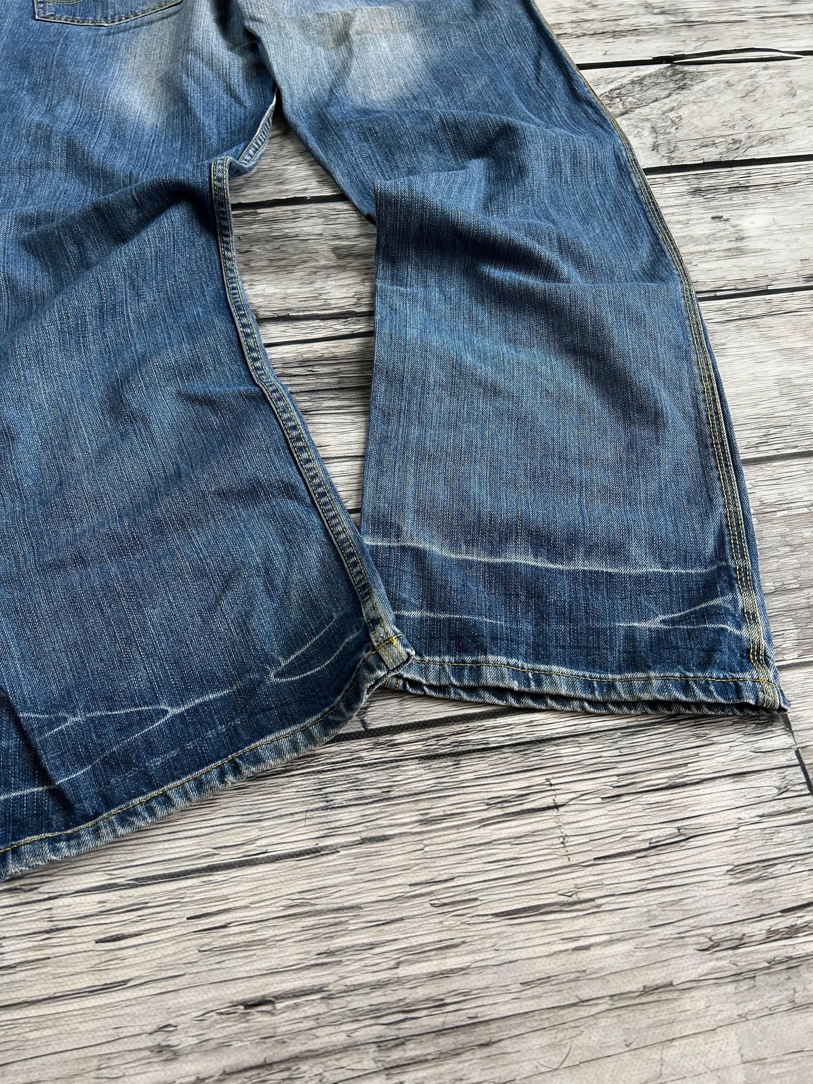 Japanese Brand Vintage Rick Owens Junya Watanabe Style Washed Jeans Size US 32 / EU 48 - 4 Thumbnail