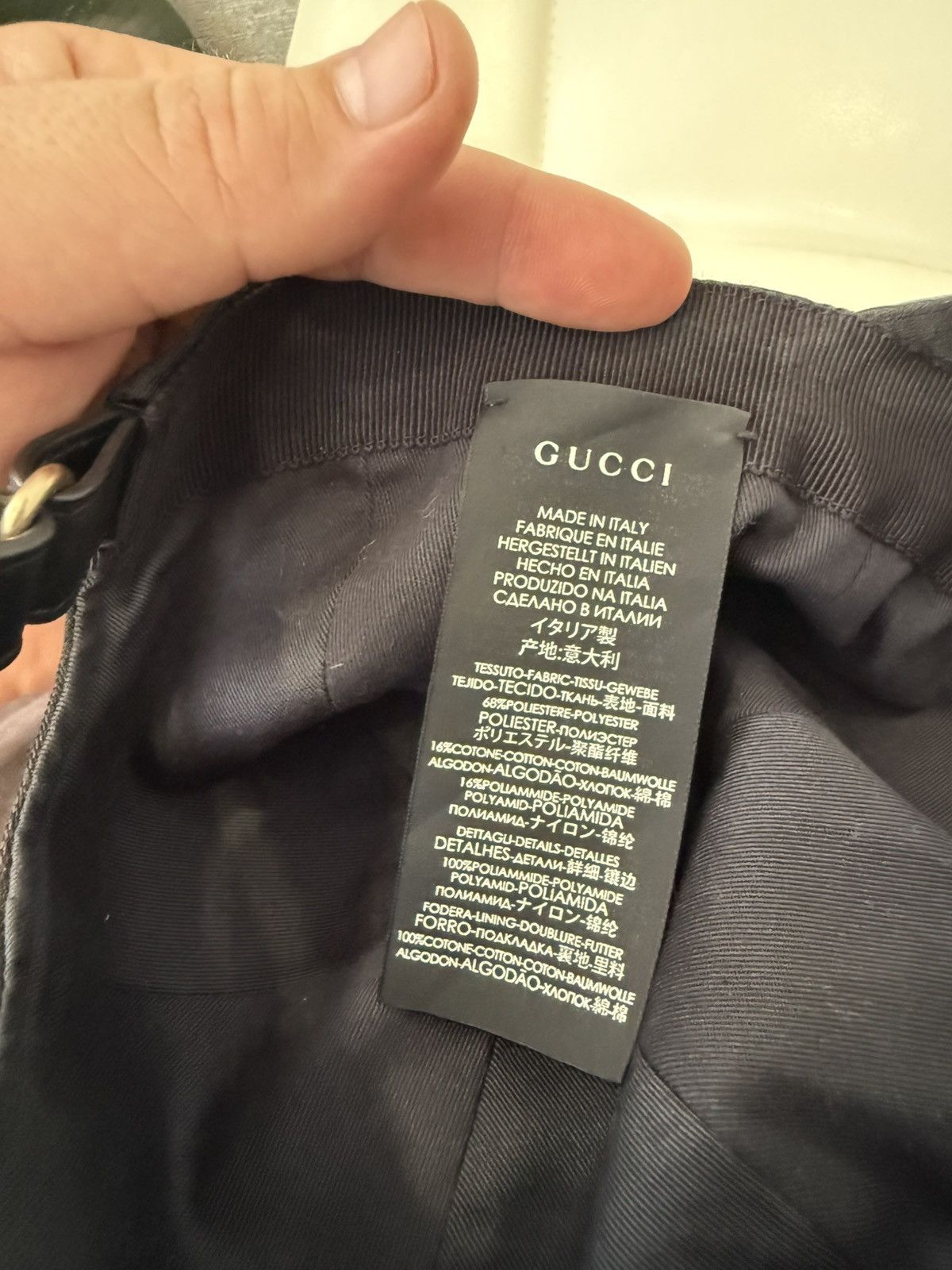 Gucci Gucci GG Black Monogram Baseball Cap with Web Stripe Hat Size ONE SIZE - 17 Thumbnail