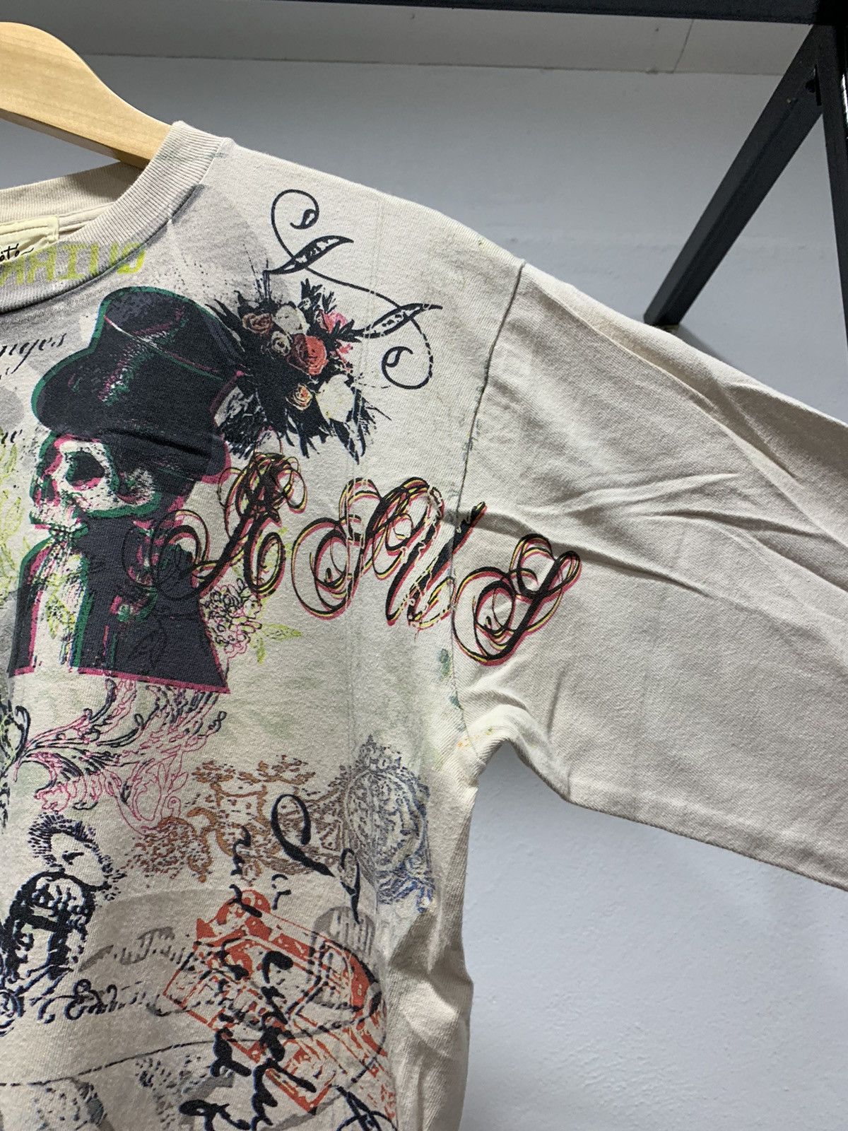 Japanese Brand 💥FINAL DROP💥 Pureté Motion Print Skull Poem Y2K Punk Size US M / EU 48-50 / 2 - 6 Thumbnail