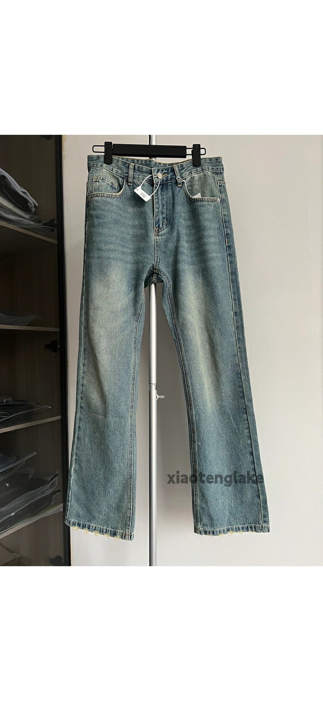 Jean × Vintage washed faded y2k skate yuppie flared cleanfit jeans Size US 32 / EU 48 - 5 Thumbnail