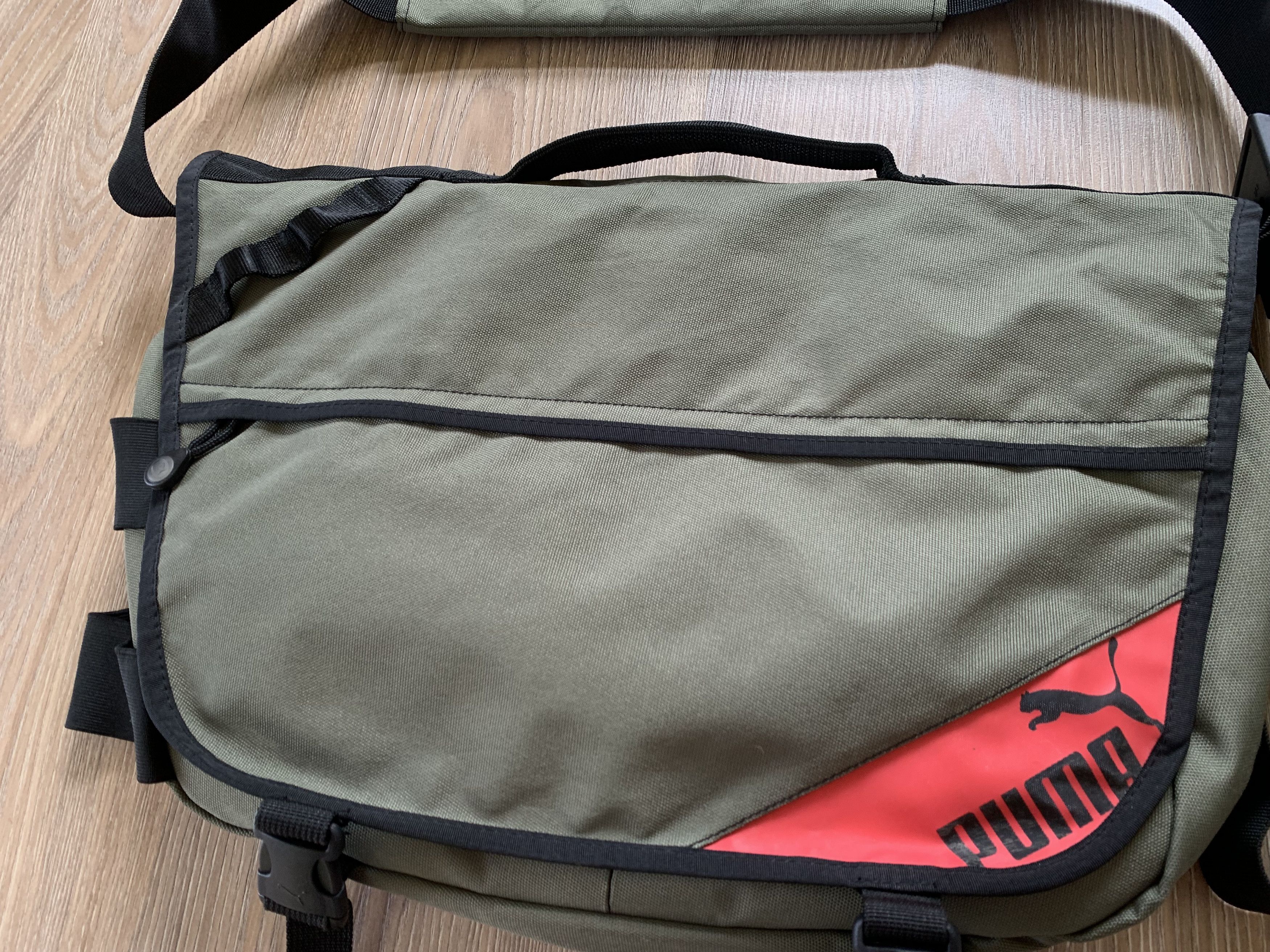 Puma Puma Vintage Khaki Messenger Bag Size ONE SIZE - 3 Thumbnail