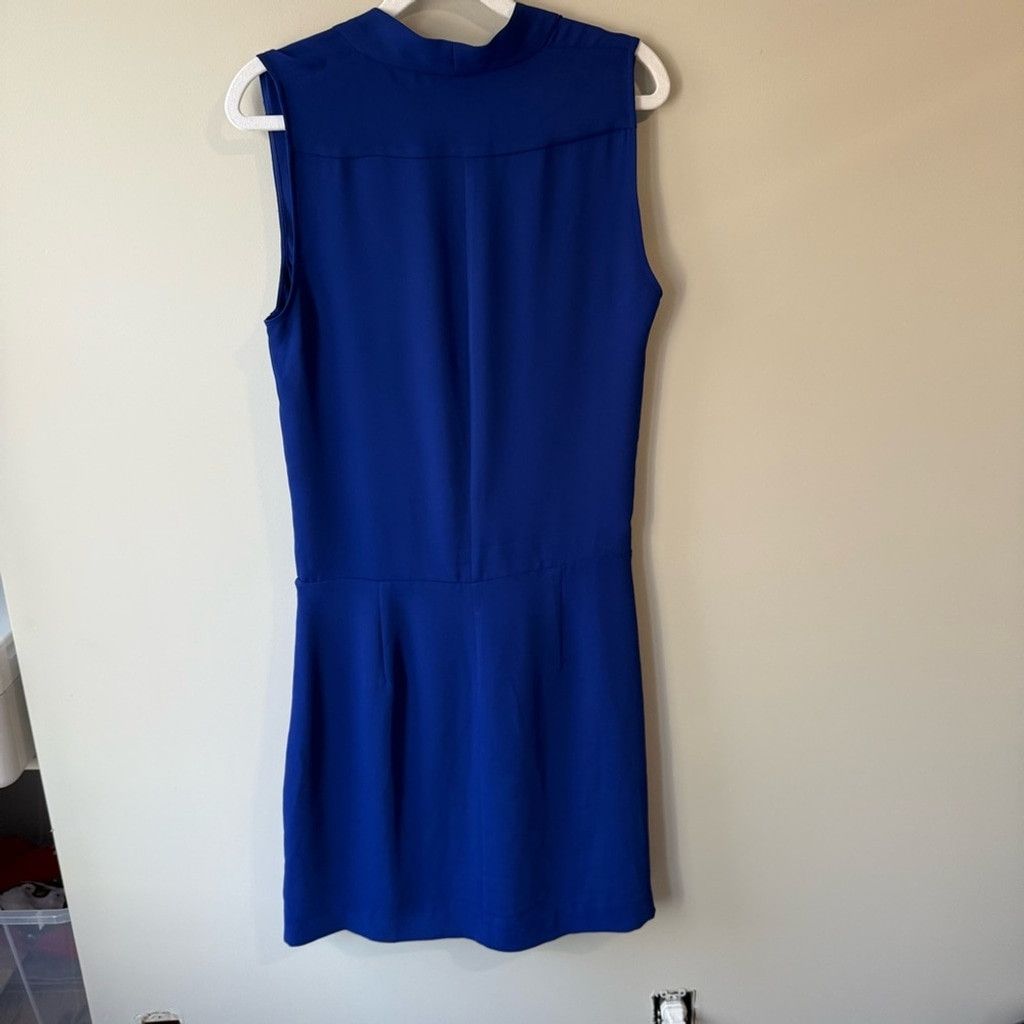 Aritzia Wilfred Blue Wrap Sheath Dress Size M / US 6-8 / IT 42-44 - 2 Thumbnail
