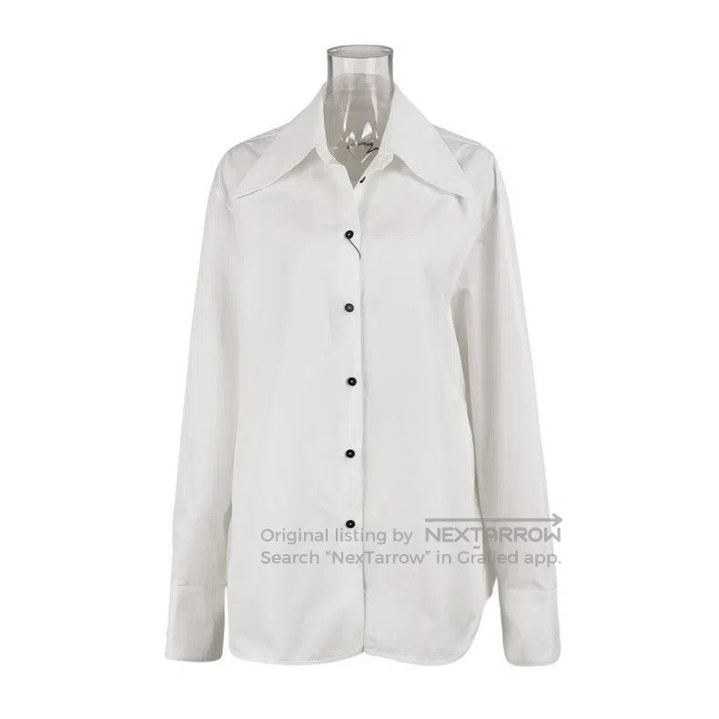 Jil Sander Jil Sander size 40 Cotton lapel shirt Size XL / US 12-14 / IT 48-50 - 1 Thumbnail
