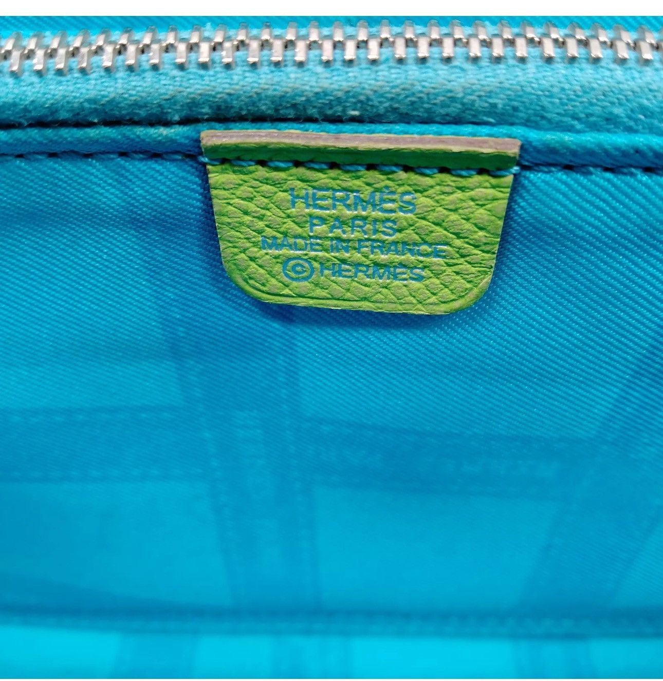 Hermes Hermes Long Wallet Lime Green Leather in excellen Size ONE SIZE - 5 Thumbnail