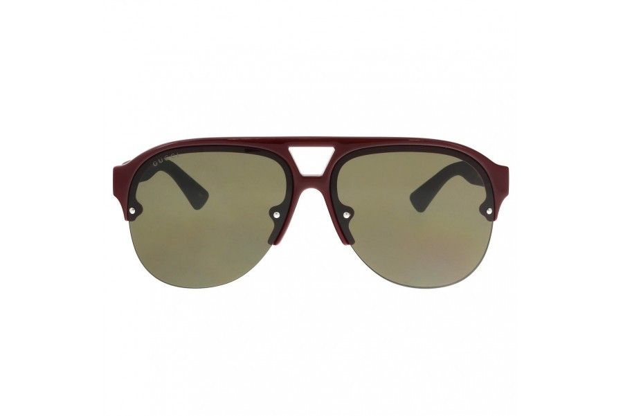 Gucci GG0170S 004 Cherry/Black Lens Pilot Unisex Sunglasses