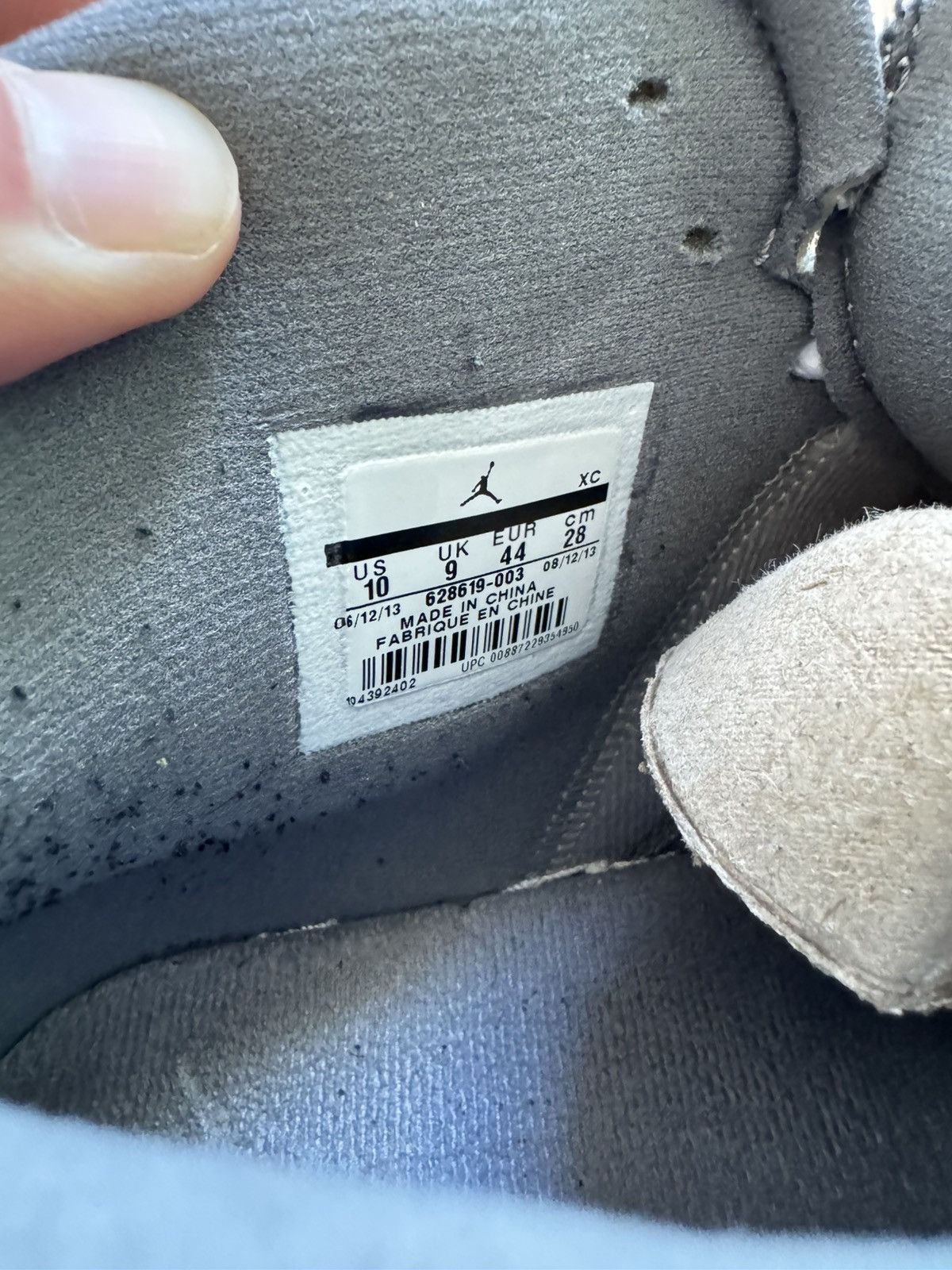 Jordan Brand Air Jordan 1 ‘95 Cool Grey Size US 10 / EU 43 - 4 Thumbnail