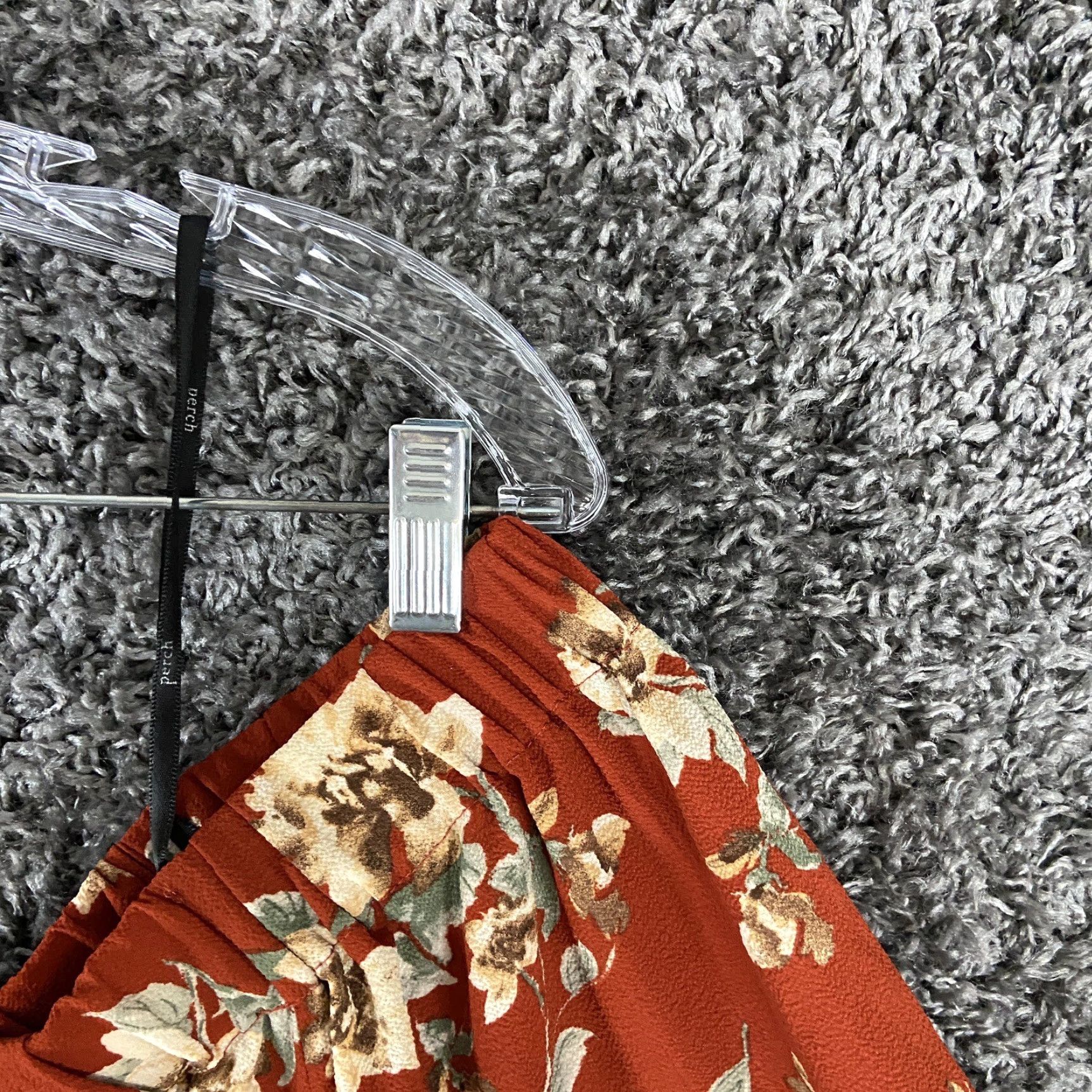 Vintage VINTAGE Perch by Blu Pepper Floral Blouse Off Shoulder Women's 2XL Orange Short Sleeve Plus Size XXL / US 16-18 / IT 52-54 - 4 Thumbnail