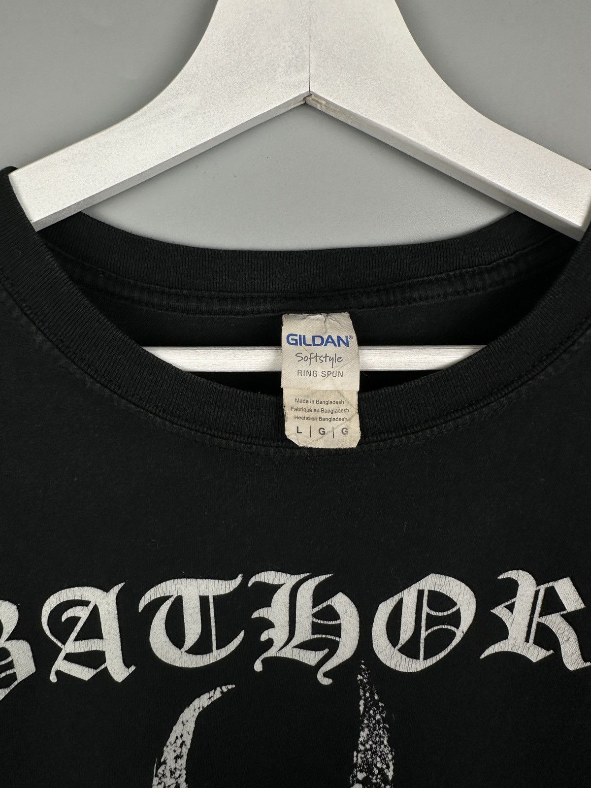 Band Tees Bathory Pentagram Goat Metal T Shirt Tee Rock Vintage 90s Size US L / EU 52-54 / 3 - 8 Thumbnail