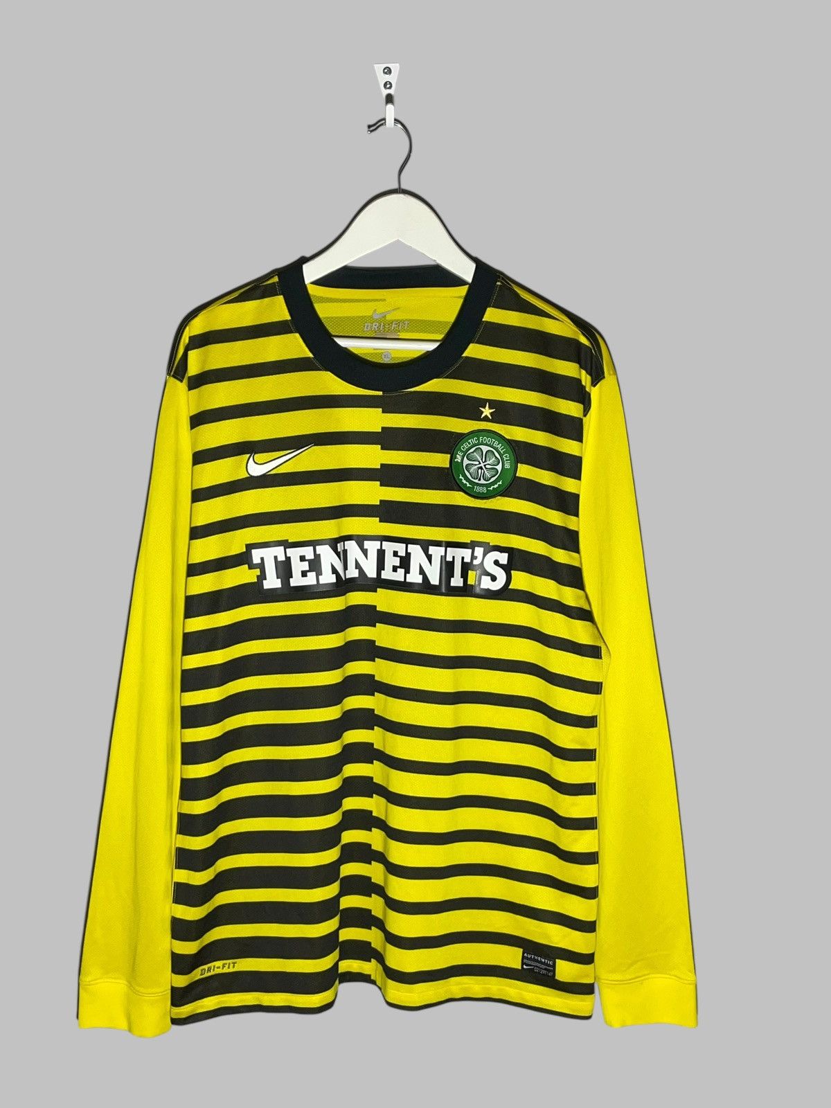Nike × Vintage Celtic FC Nike 2012/13 Third Football Long Sleeve Size US XL / EU 56 / 4 - 1 Thumbnail