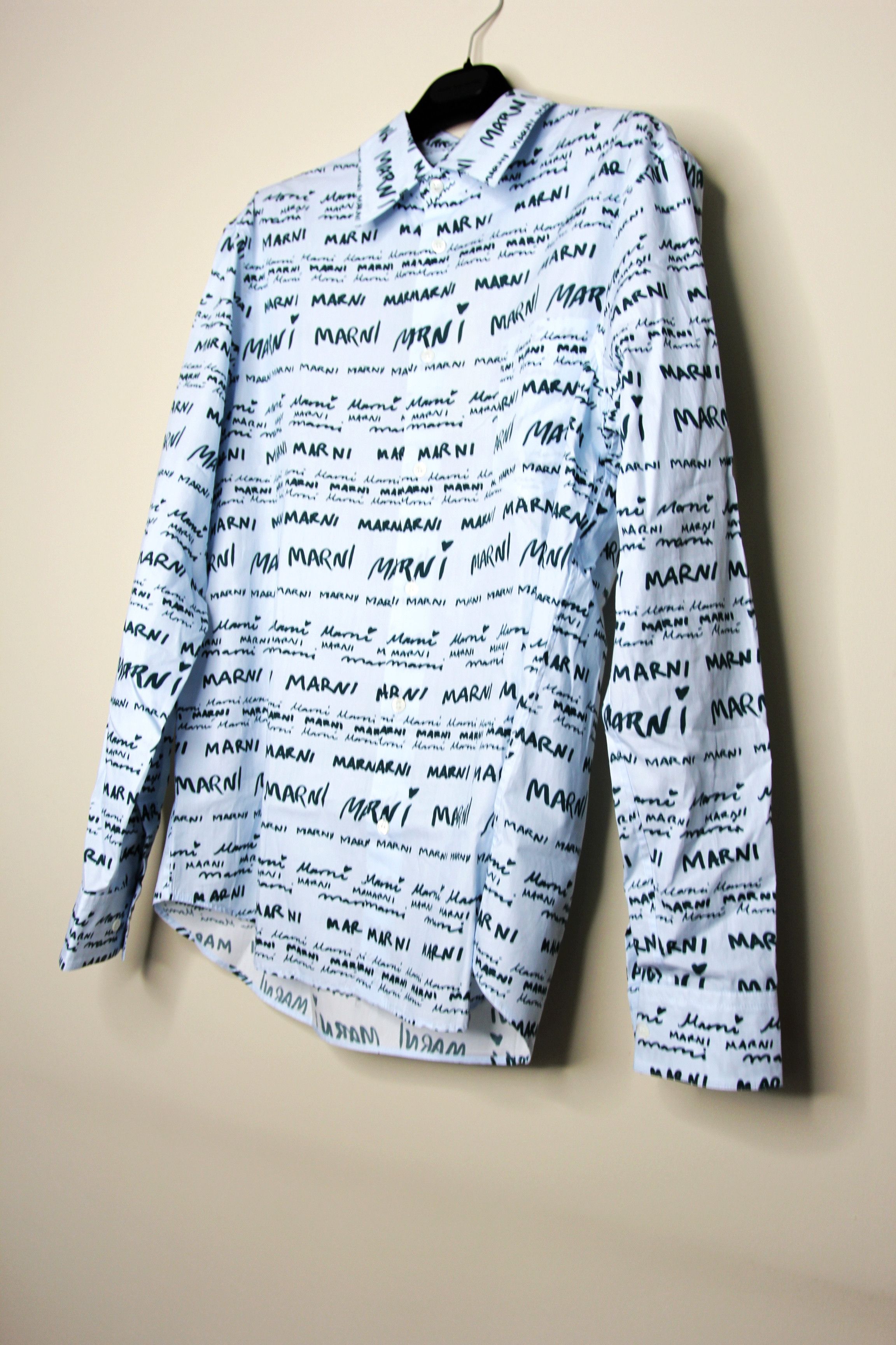 Marni BNWT AW23 MARNI MEGAMARNI POPELINE SHIRT 50 Size US M / EU 48-50 / 2 - 5 Thumbnail