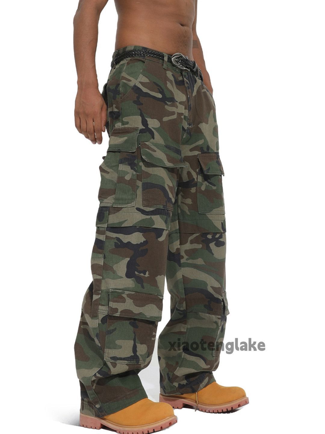 Vintage xtl military outdoor tactical loose baggy cargo pants Size US 32 / EU 48 - 4 Thumbnail