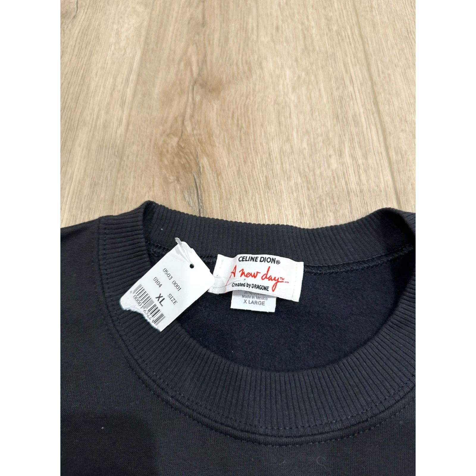 Celine VINTAGE Celine Dion Sweatshirt XL Unisex Adults Black Cotton Blend Crew Neck Pullover 2002 A New Day By Dragone NWT Size XL / US 12-14 / IT 48-50 - 6 Thumbnail
