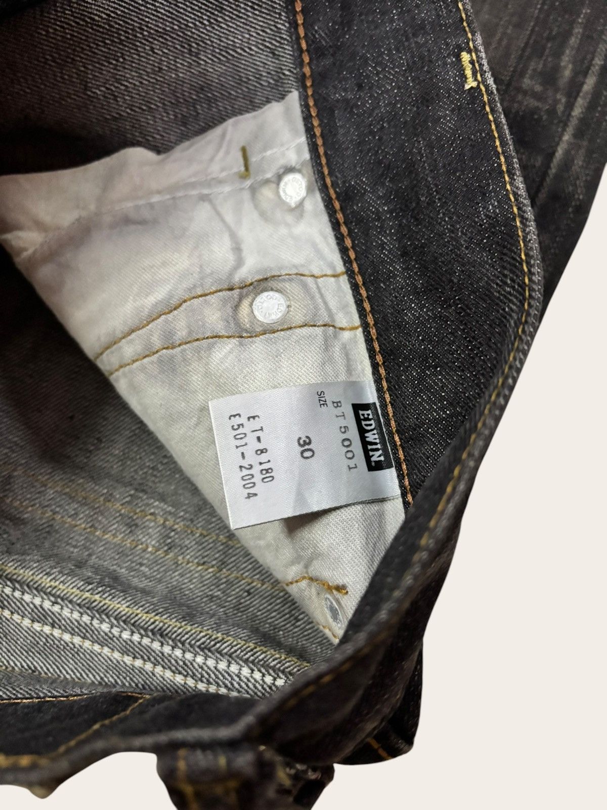 Edwin Japan Black Edwin Blue Trip Flared Distress Jeans Size US 30 / EU 46 - 10 Thumbnail