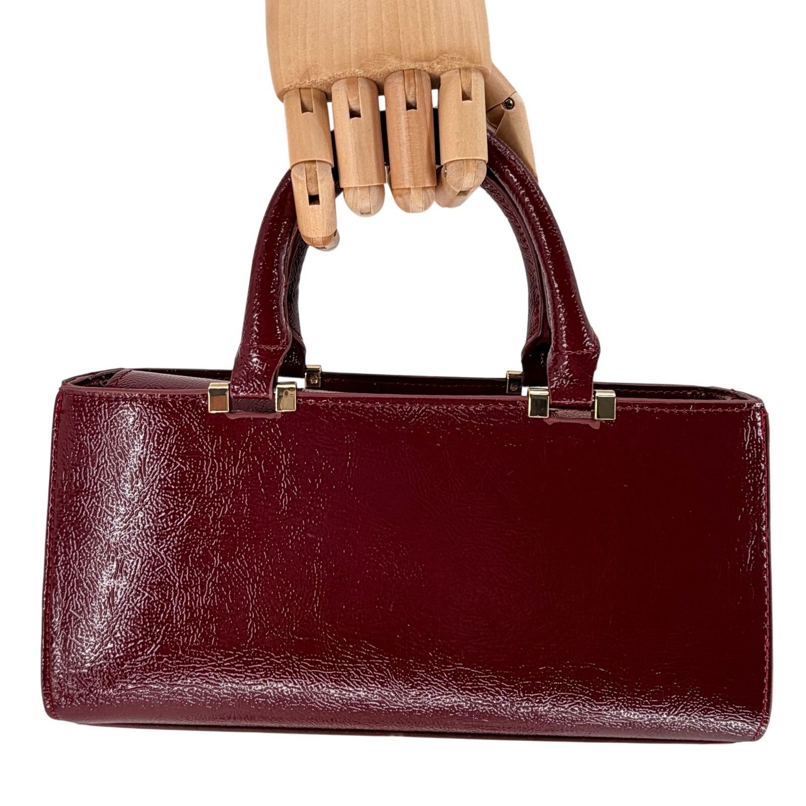 Zara Zara Textured Burgundy Red Handbag Ref 6813/410 NWOT Size ONE SIZE - 8 Thumbnail