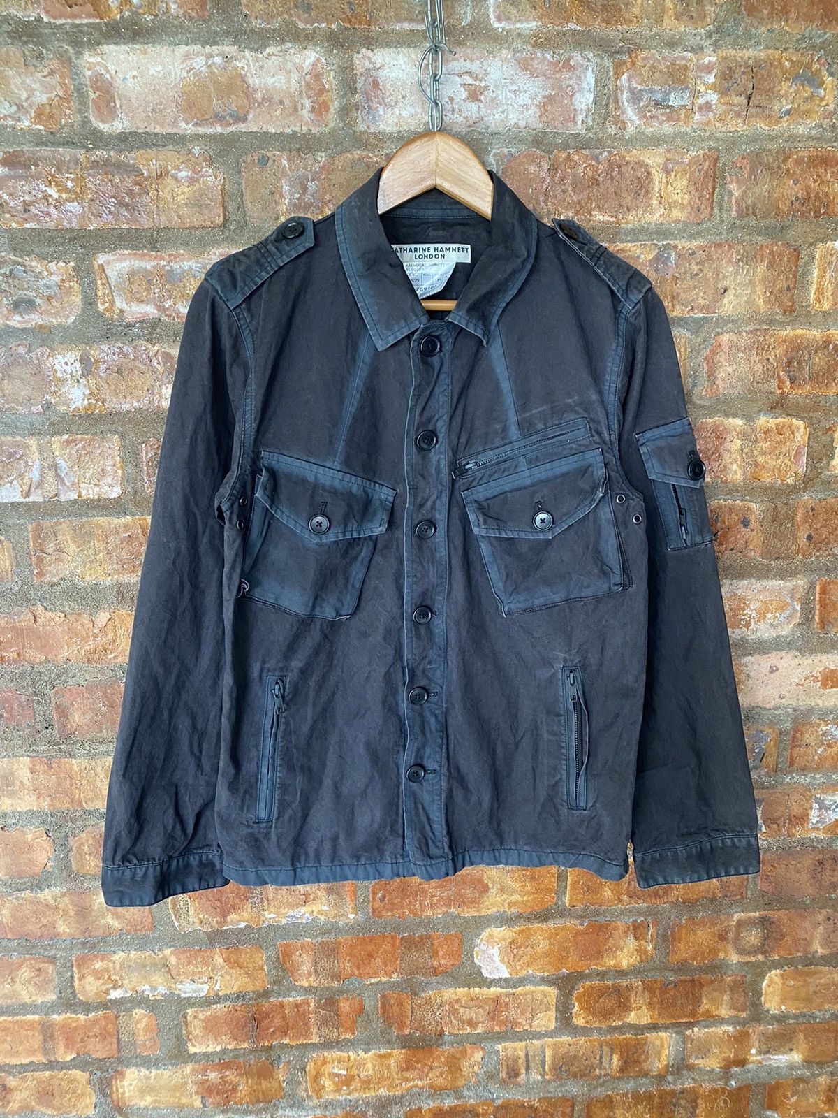 Katharine Hamnett London Vtg Katharine Hamnett Wax wash Multipocket jacket Size US S / EU 44-46 / 1 - 2 Thumbnail