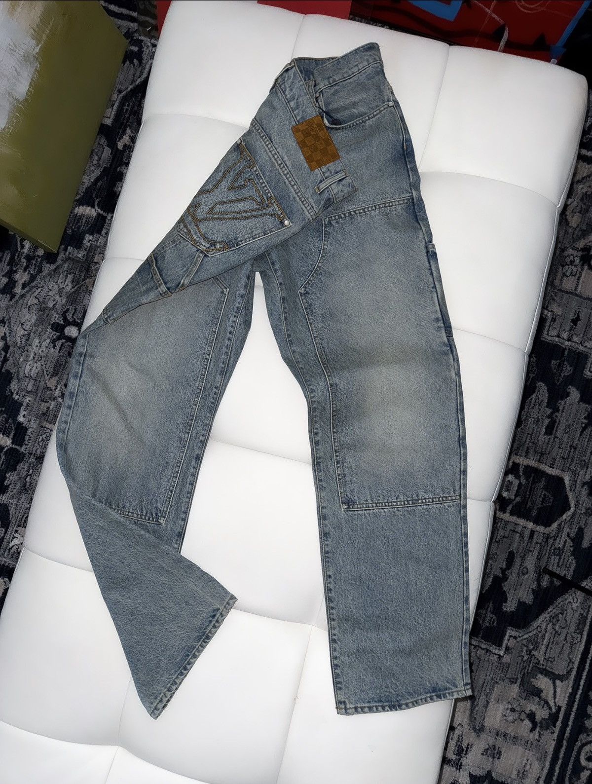 Carpenter pocket logo jeans