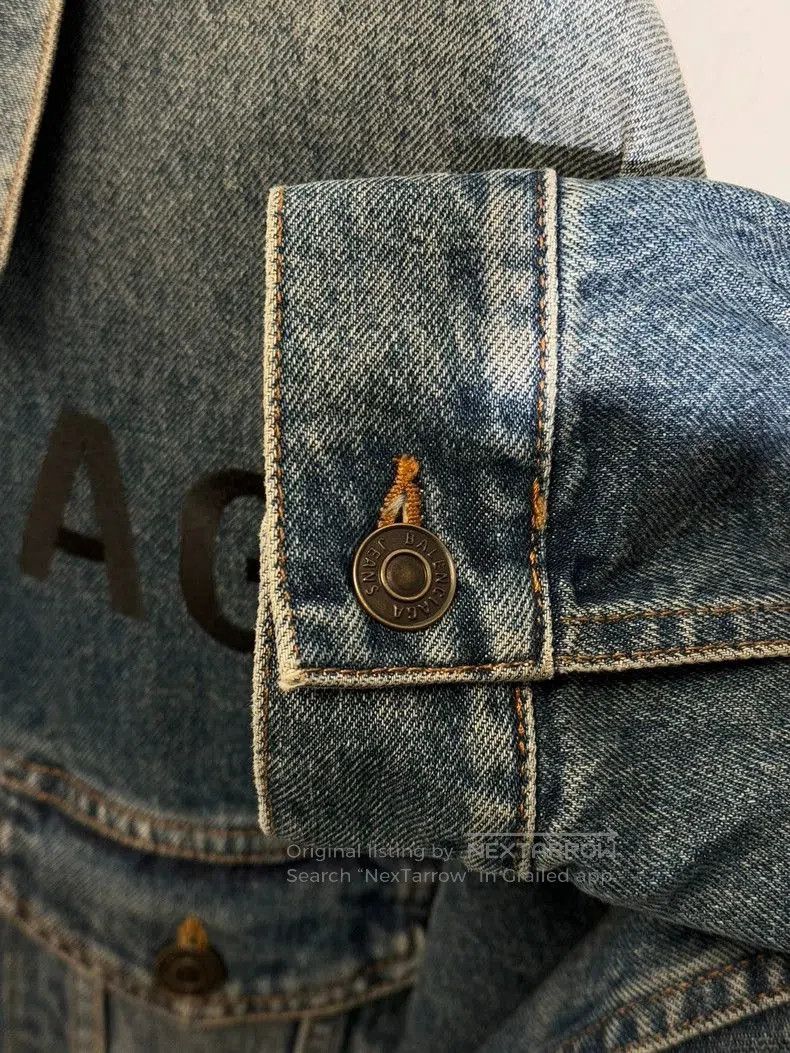 Balenciaga Balenciaga SS20 Embroidered Denim Jacket. Size US S / EU 44-46 / 1 - 3 Thumbnail