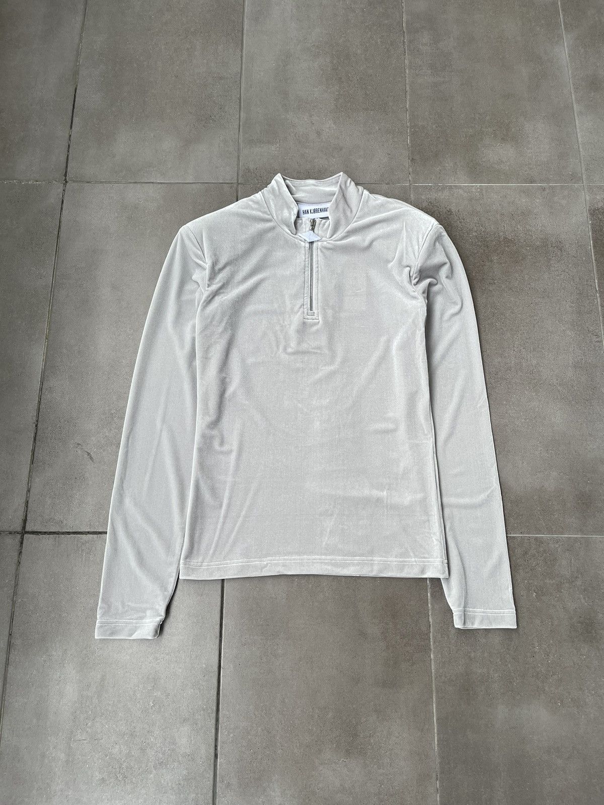 Han Kjobenhavn !DS! SS22 Han Kjobenhavn Half Zip Sharp Grey Long Sleeve Size US M / EU 48-50 / 2 - 6 Thumbnail