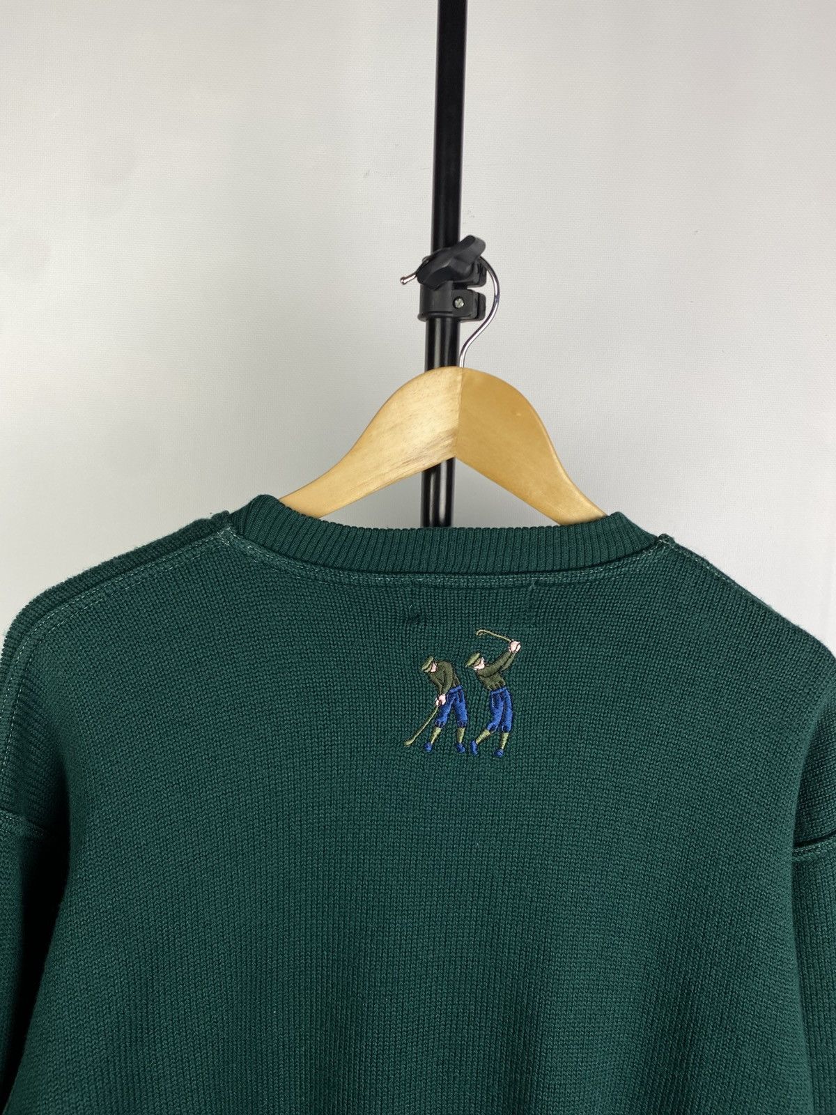 Designer × Vintage Vintage 90s Big golf print wool knitted sweater Y2K Size US S / EU 44-46 / 1 - 7 Thumbnail