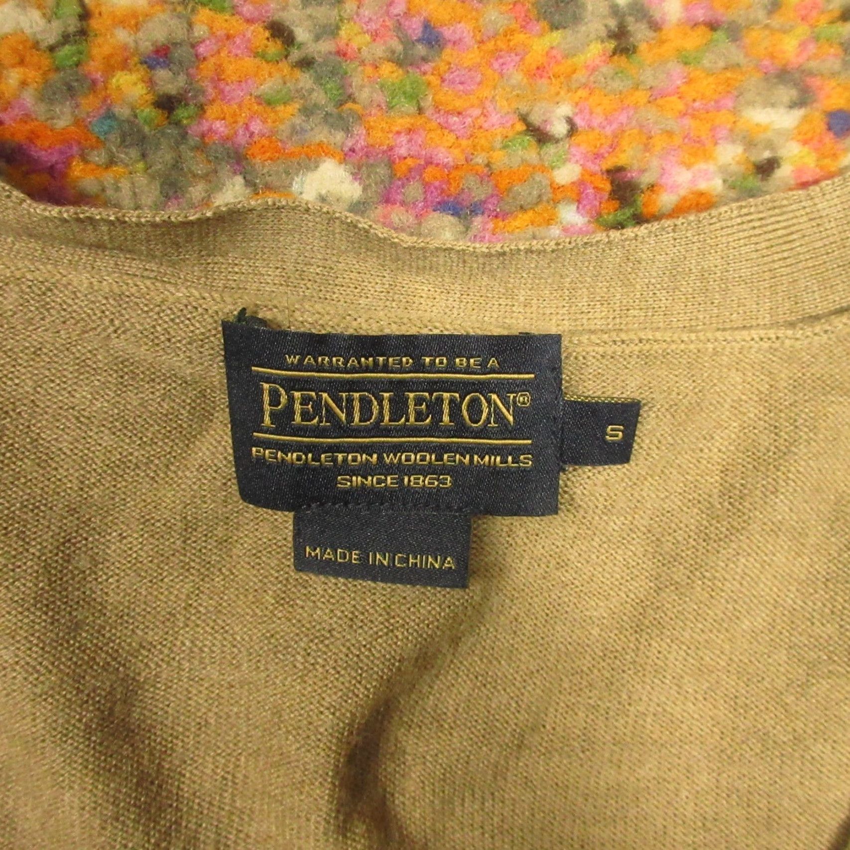 Pendleton Pendleton Cardigan Sweater Women S Wool Button Front V-Neck Brown Knit Casual Fall Winter Spring Regular Size S Size S / US 4 / IT 40 - 2 Thumbnail