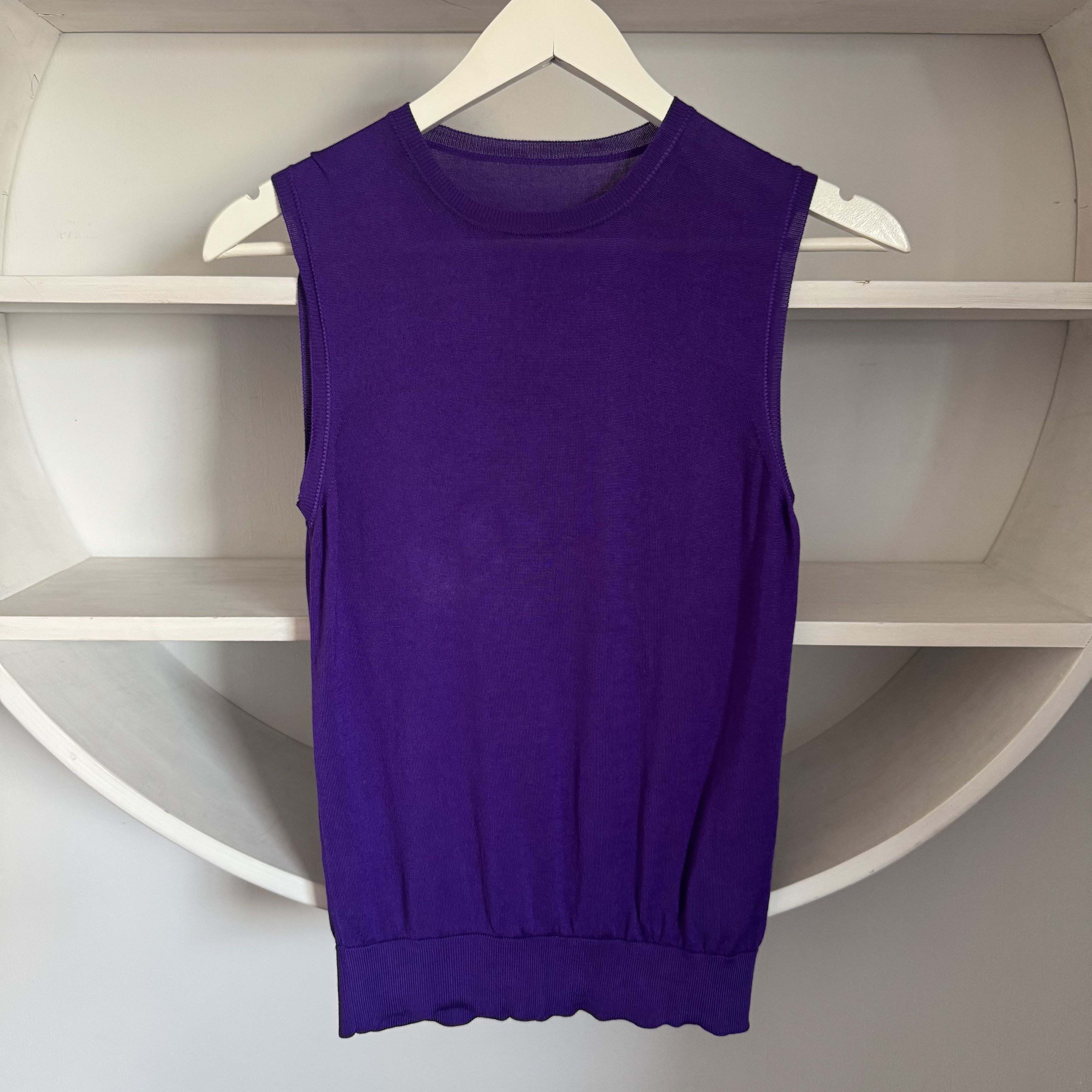 Ralph Lauren Purple Label Women's RALPH LAUREN PURPLE LABEL 100% Silk Waistcoat Vest Size M / US 6-8 / IT 42-44 - 1 Thumbnail