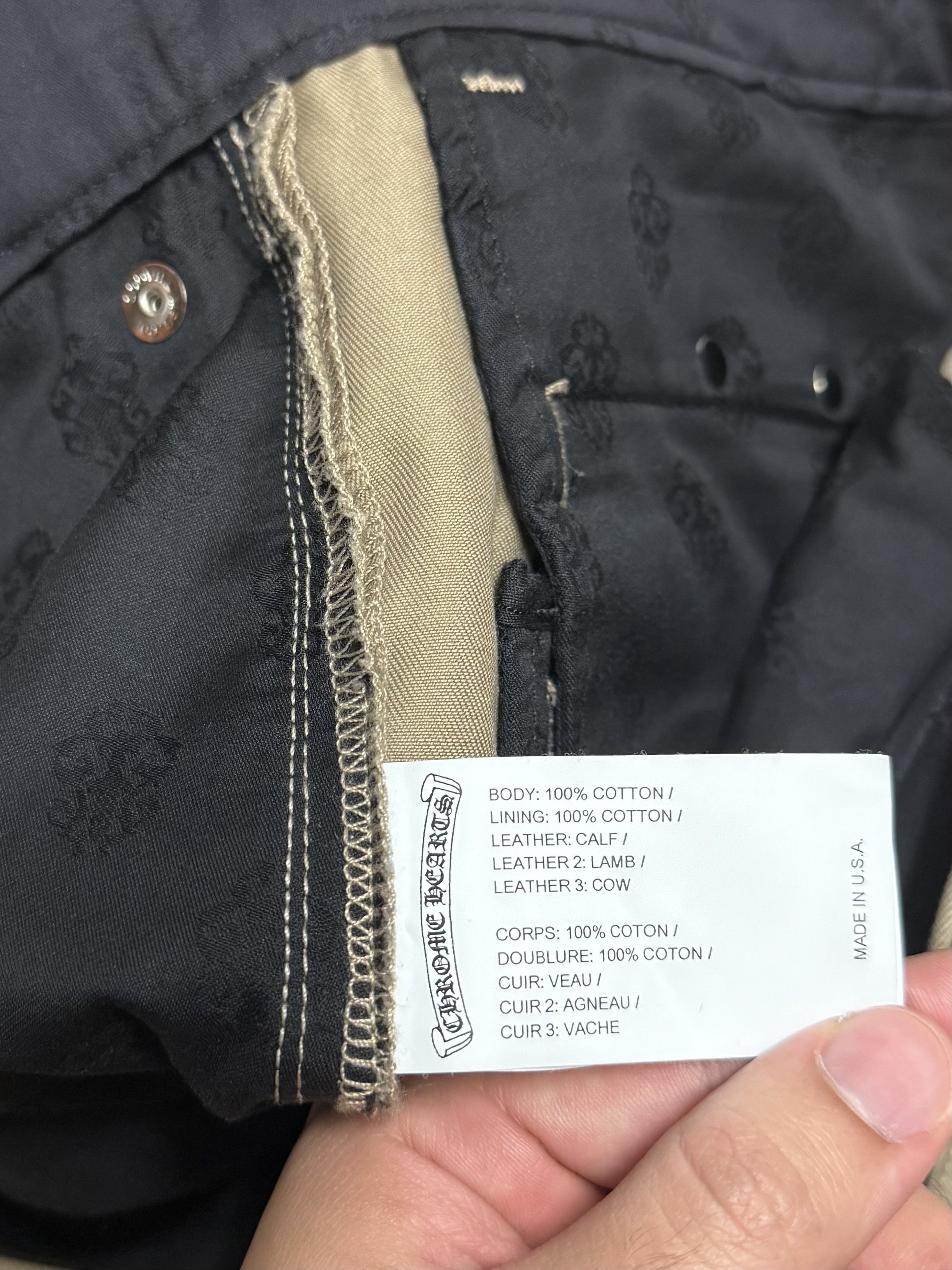 Chrome Hearts Tan Cross Patch Chinos Size US 34 / EU 50 - 5 Thumbnail