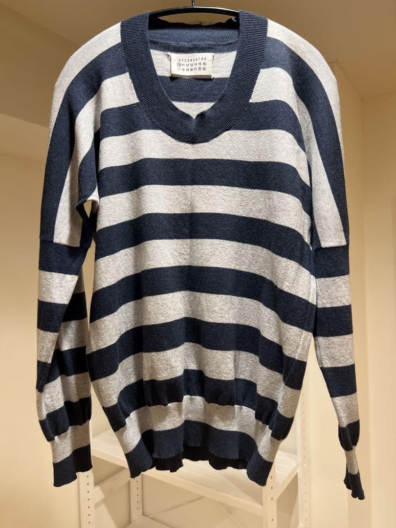 Maison Margiela Striped Knit Sweater Size US S / EU 44-46 / 1 - 1 Thumbnail