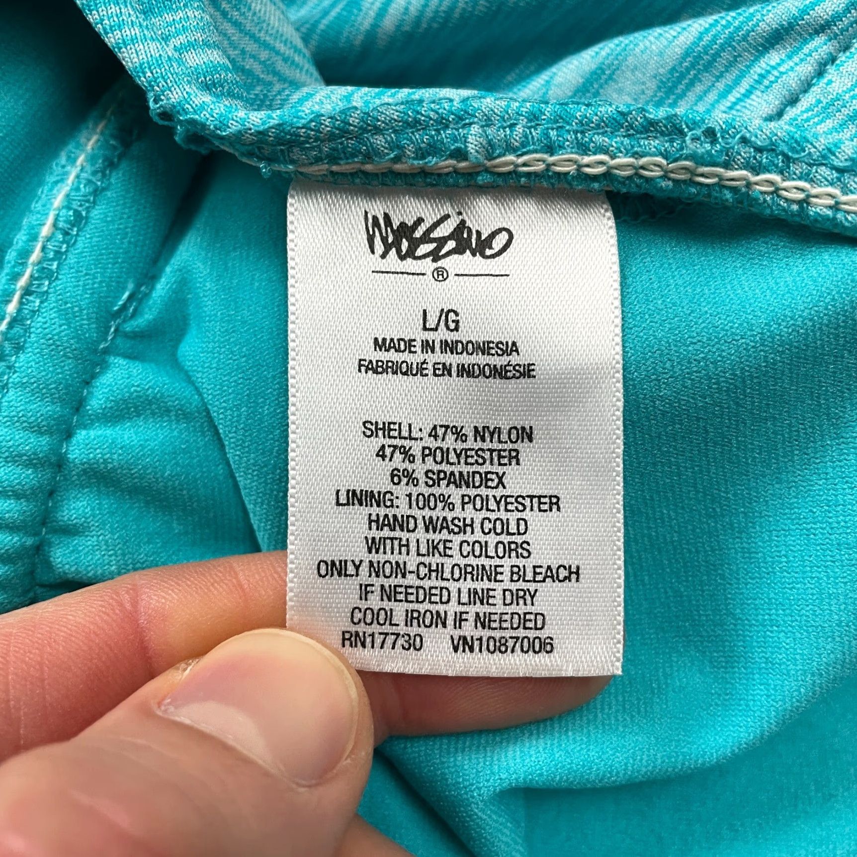 Mossimo Mossimo One Piece Swimsuit Women Large Blue Halter Backless Ruffles Bathing Suit Size L / US 10 / IT 46 - 6 Thumbnail