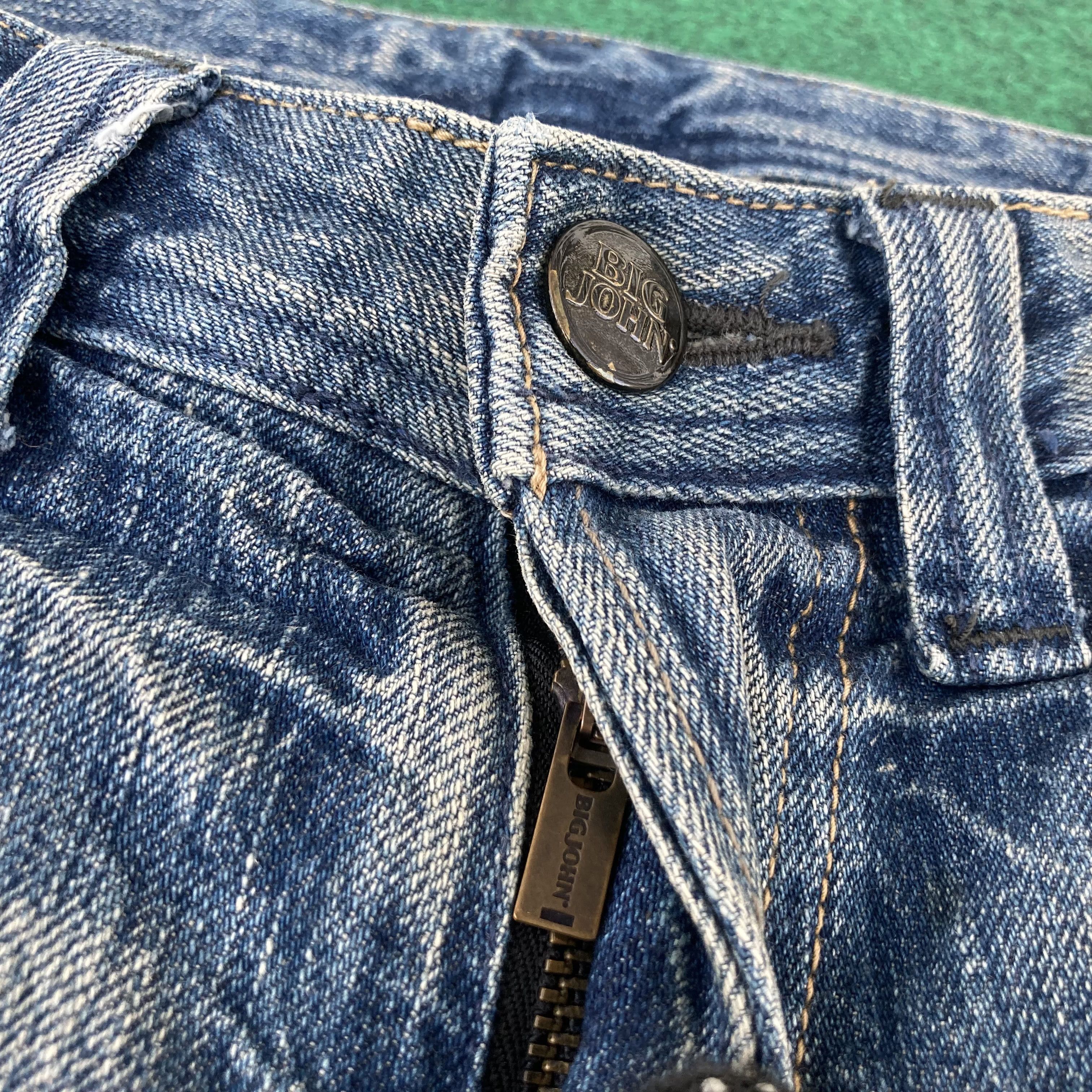 Big John × Vintage Vtg Big John Blue Denim Flare Sz 30 Bootcut Jeans Size US 30 / EU 46 - 5 Thumbnail