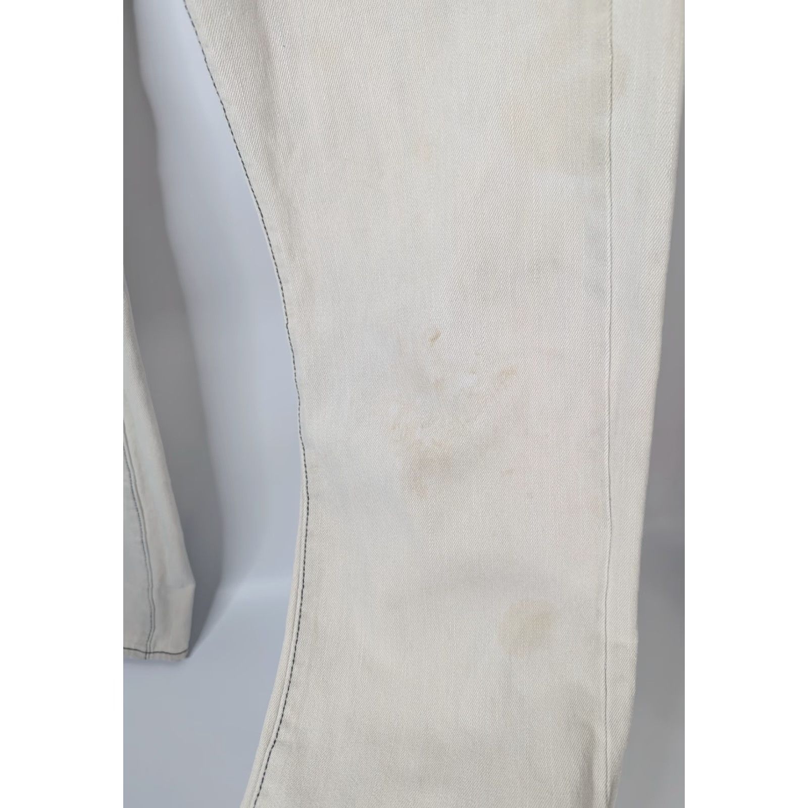 Hurley Hurley Jeans Men 32 Slim Denim Cotton Khaki Beige 5-Pocket Stain Logo Vintage No 90s Skater Grunge Size US 32 / EU 48 - 4 Thumbnail
