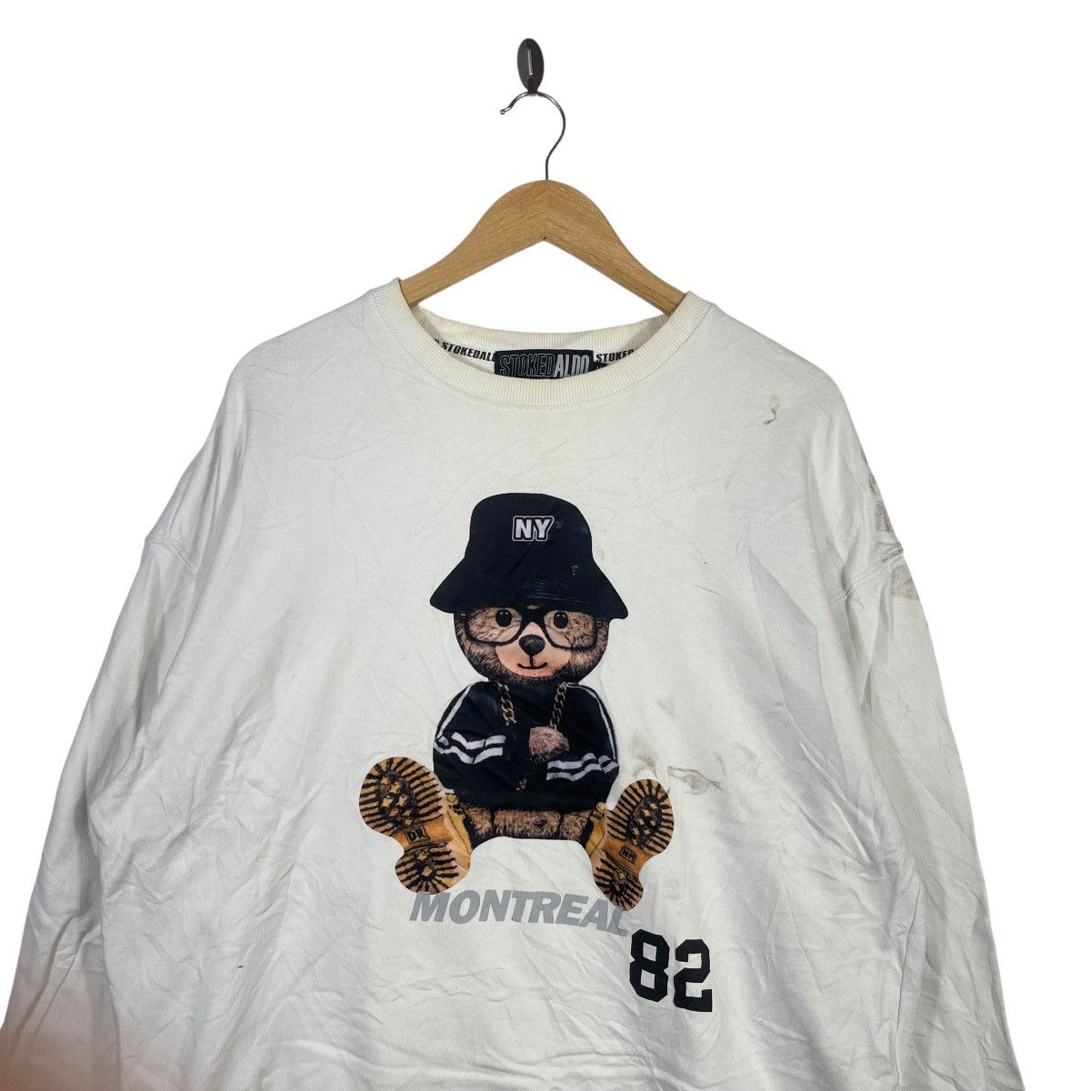 Aldo Stoked Aldo Montreal 82 Bear Graphic Crewneck Sweatshirt Size US M / EU 48-50 / 2 - 2 Thumbnail
