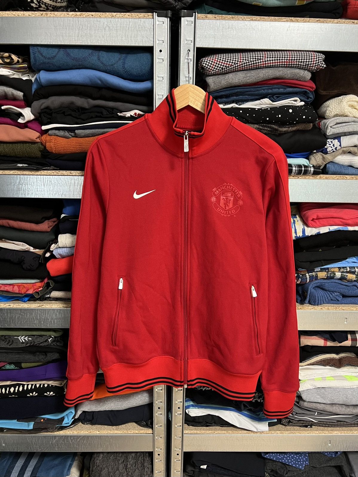 Nike Nike Manchester United 2012 Football Soccer Track Top Jacket Size US M / EU 48-50 / 2 - 1 Thumbnail