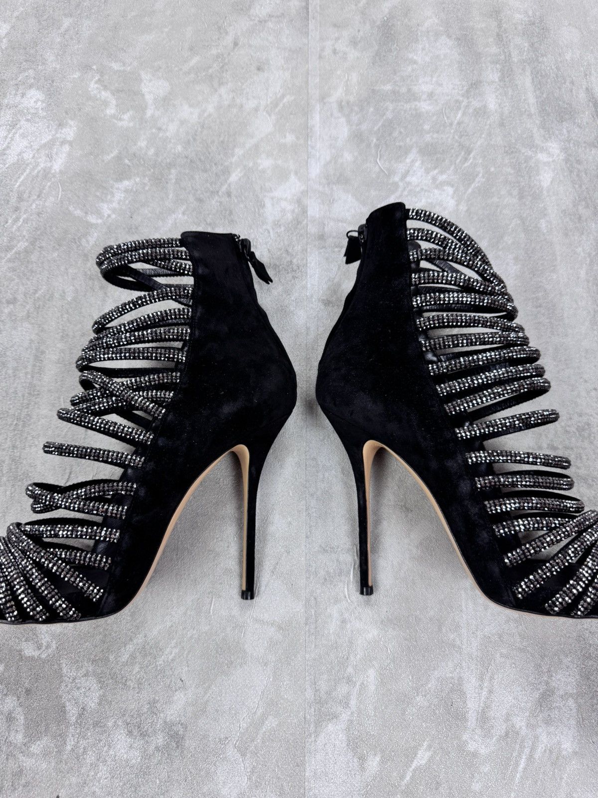 Casadei Casadei open crystal ankle high heels Women’s size 40 Size US 9 / IT 39 - 2 Thumbnail
